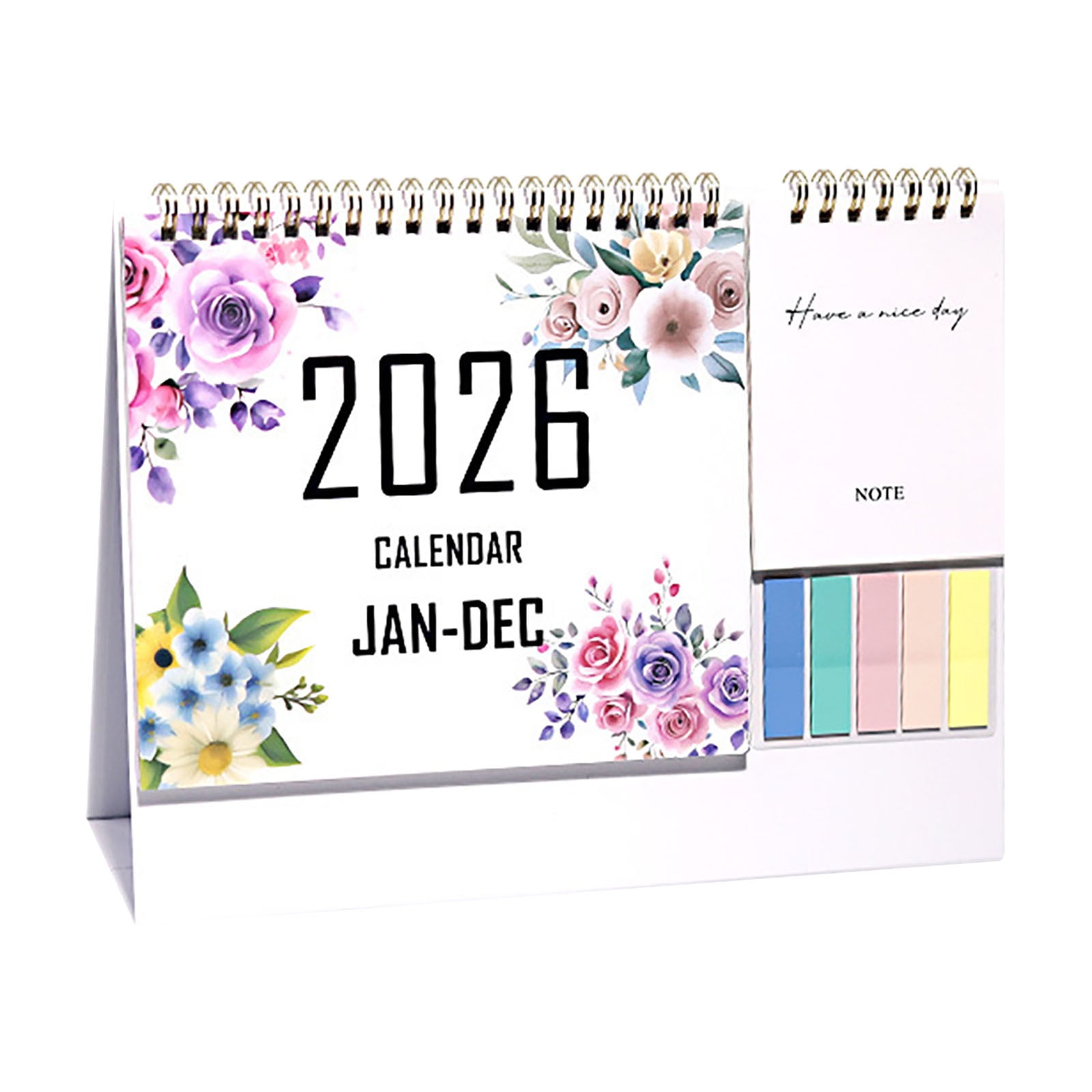 Dmlowu 2026 Desk Calendar - 8x10 inch Desk Calendar 2026-2027, 12 Months Desk Calendar Runs From January 2026 To December 2026, Exquisite Desk Calendar 2026 D - Image 5