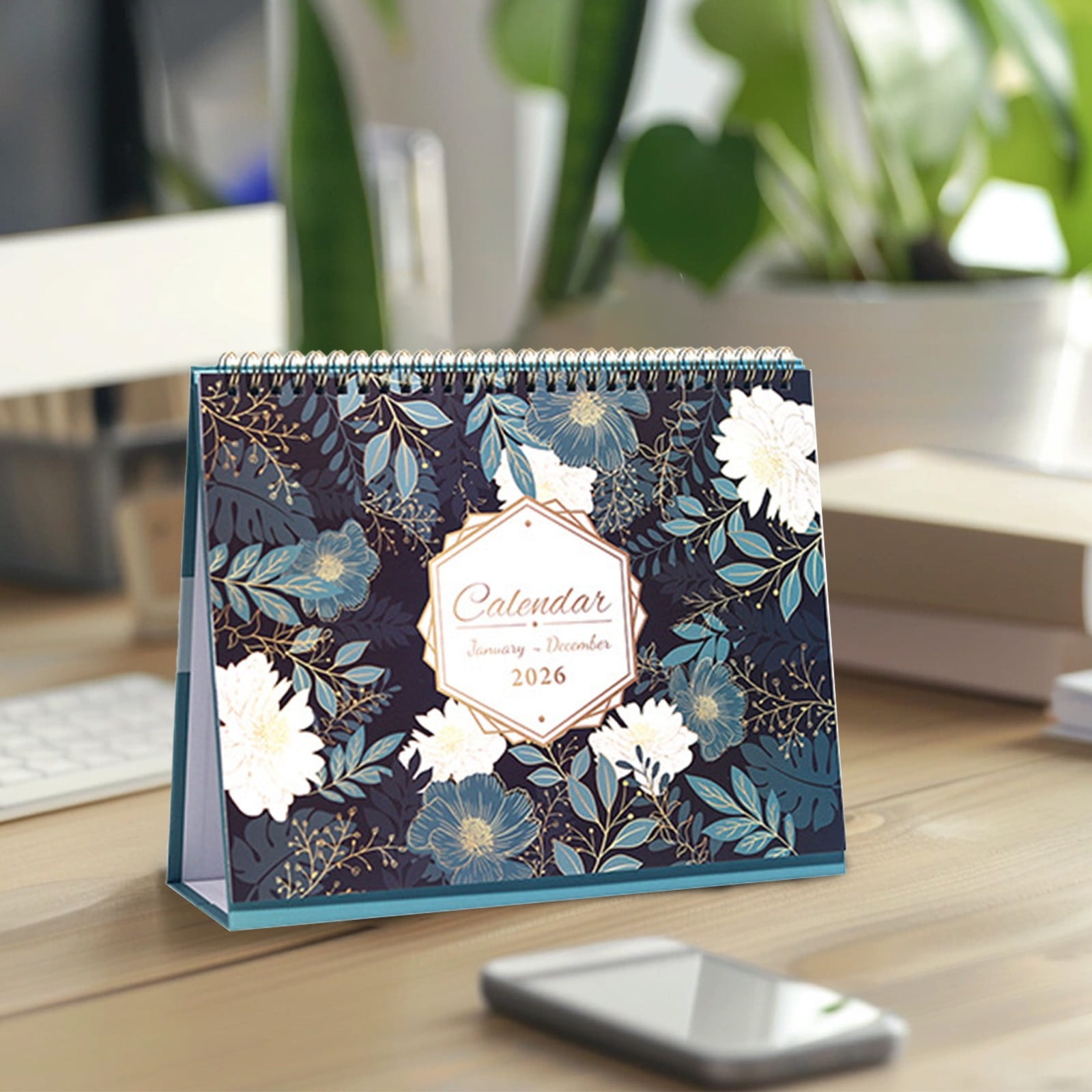 Dmlowu 2026 Desk Calendar - 8x10 inch Desk Calendar 2026-2027, 12 Months Desk Calendar Runs From January 2026 To December 2026, Exquisite Desk Calendar 2026 J - Image 1