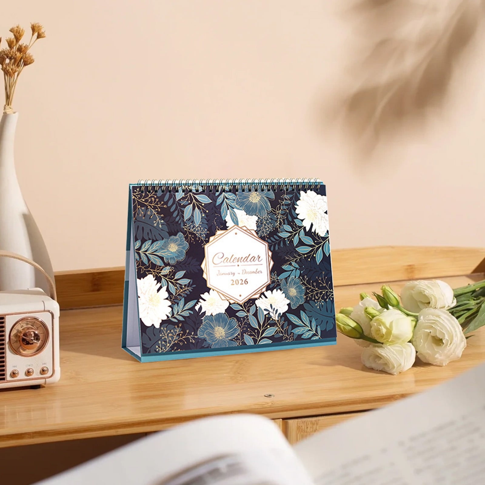 Dmlowu 2026 Desk Calendar - 8x10 inch Desk Calendar 2026-2027, 12 Months Desk Calendar Runs From January 2026 To December 2026, Exquisite Desk Calendar 2026 J - Image 4