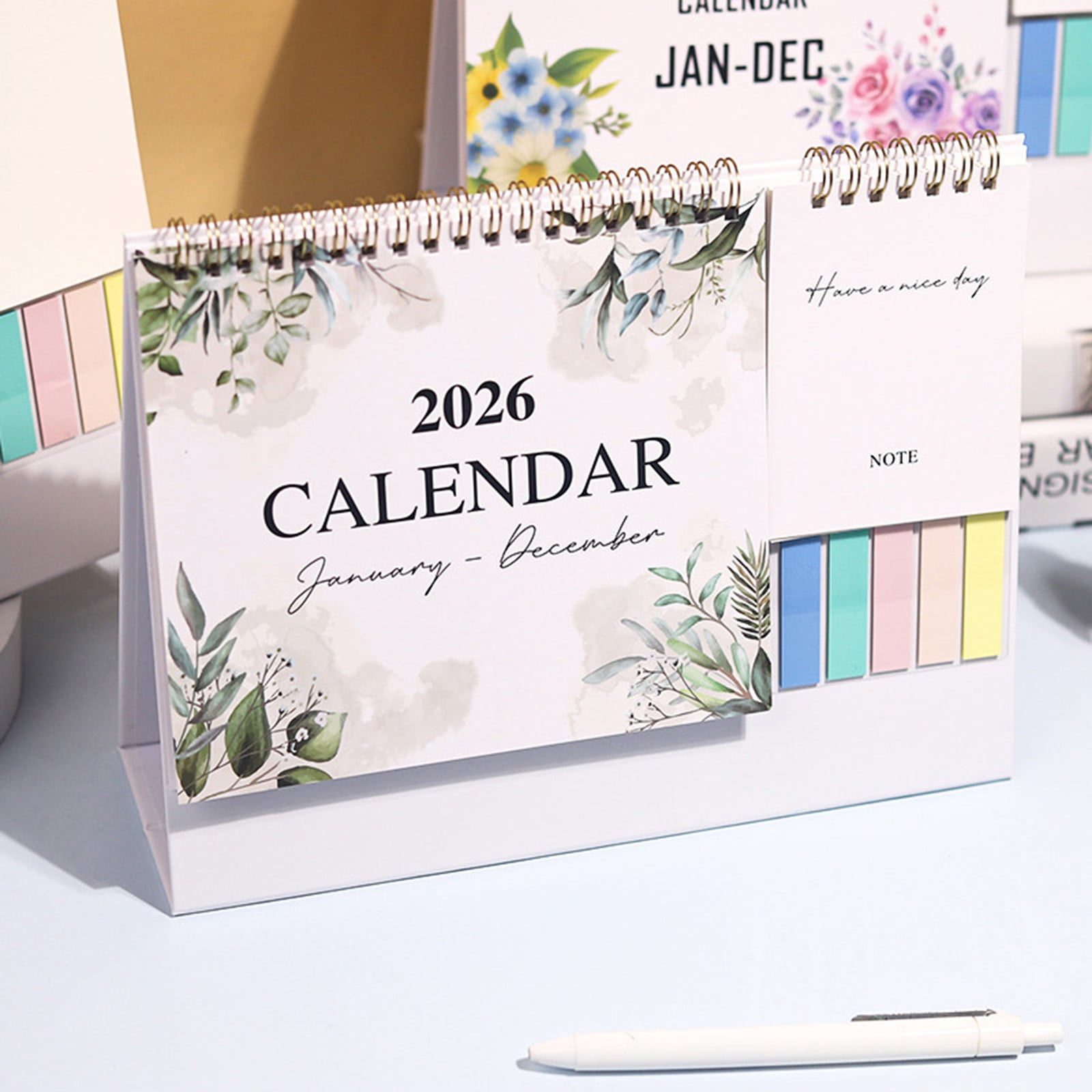 Dmlowu 2026 Desk Calendar - 8x10 inch Desk Calendar 2026-2027, 12 Months Desk Calendar Runs From January 2026 To December 2026, Exquisite Desk Calendar 2026 L - Image 1