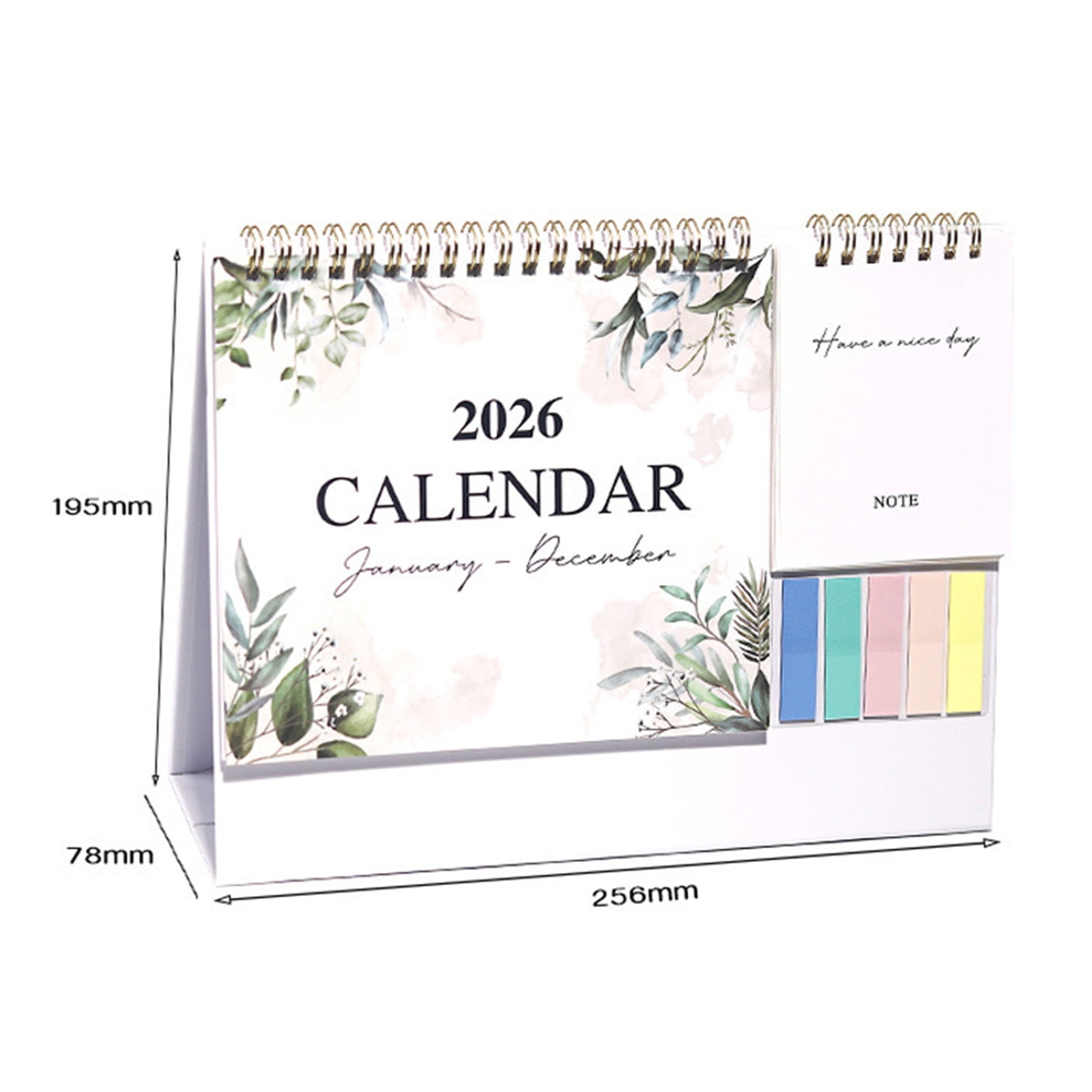 Dmlowu 2026 Desk Calendar - 8x10 inch Desk Calendar 2026-2027, 12 Months Desk Calendar Runs From January 2026 To December 2026, Exquisite Desk Calendar 2026 L - Image 2