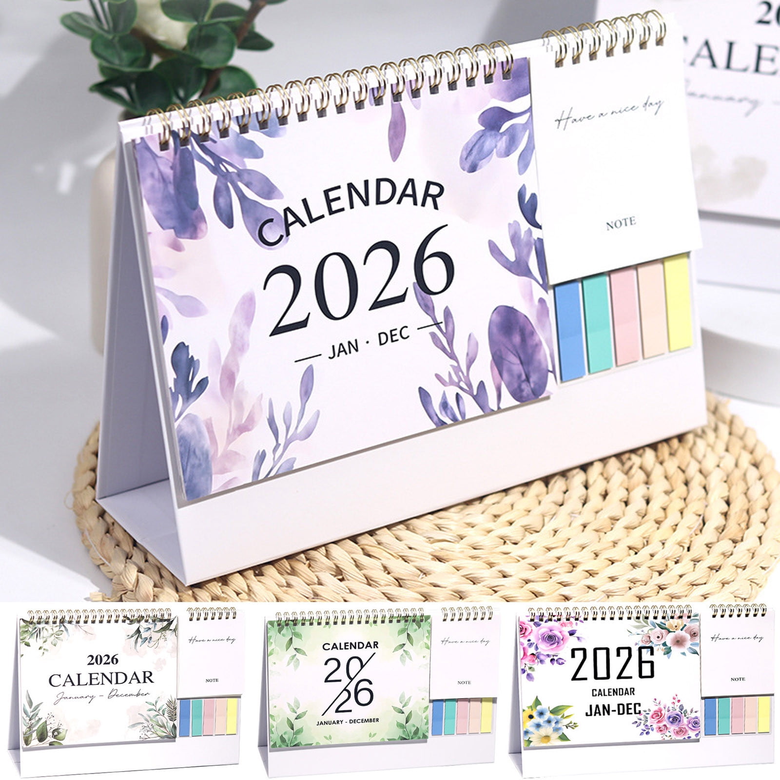 Dmlowu 2026 Desk Calendar - 8x10 inch Desk Calendar 2026-2027, 12 Months Desk Calendar Runs From January 2026 To December 2026, Exquisite Desk Calendar 2026 L - Image 4