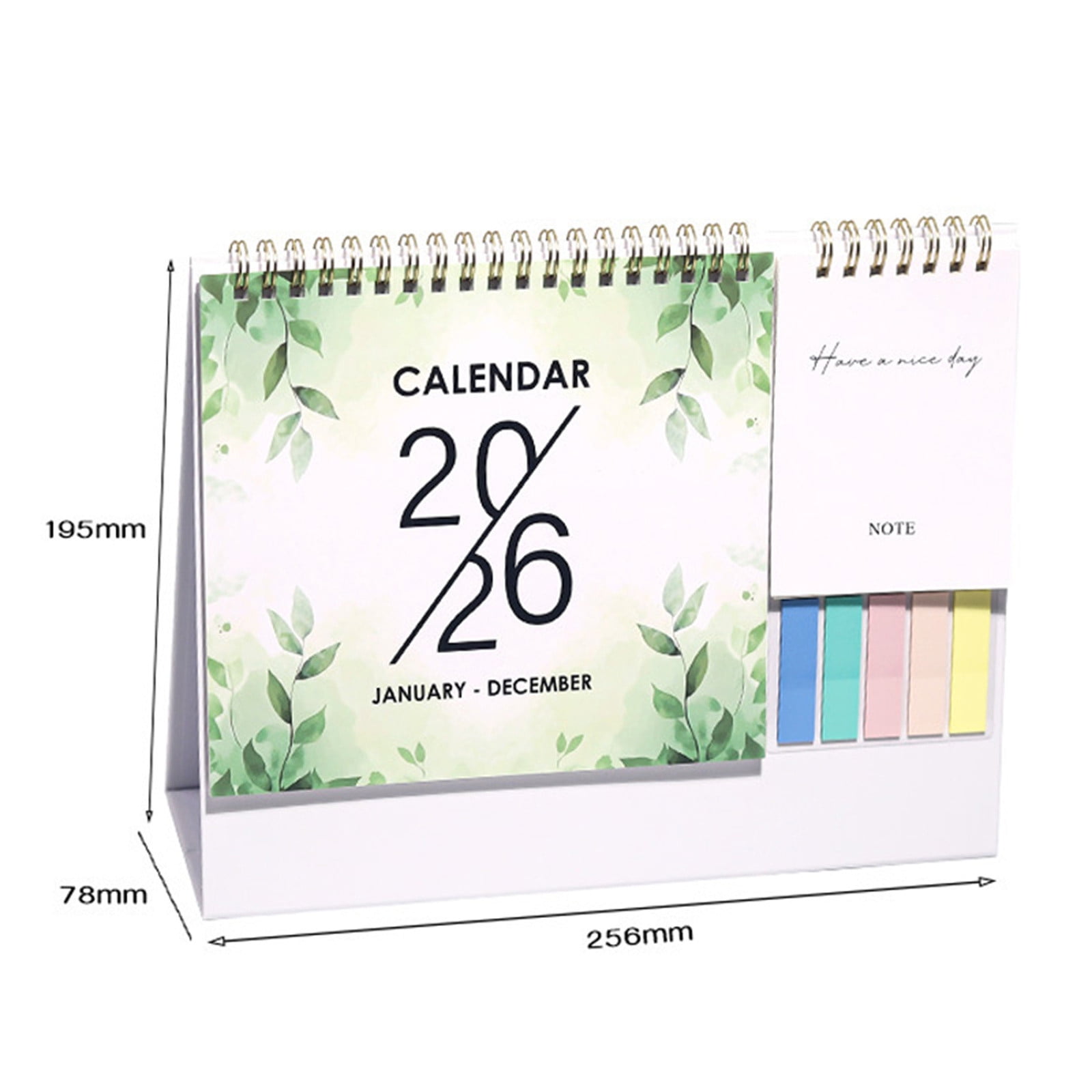 Dmlowu 2026 Desk Calendar - 8x10 inch Desk Calendar 2026-2027, 12 Months Desk Calendar Runs From January 2026 To December 2026, Exquisite Desk Calendar 2026 N - Image 2