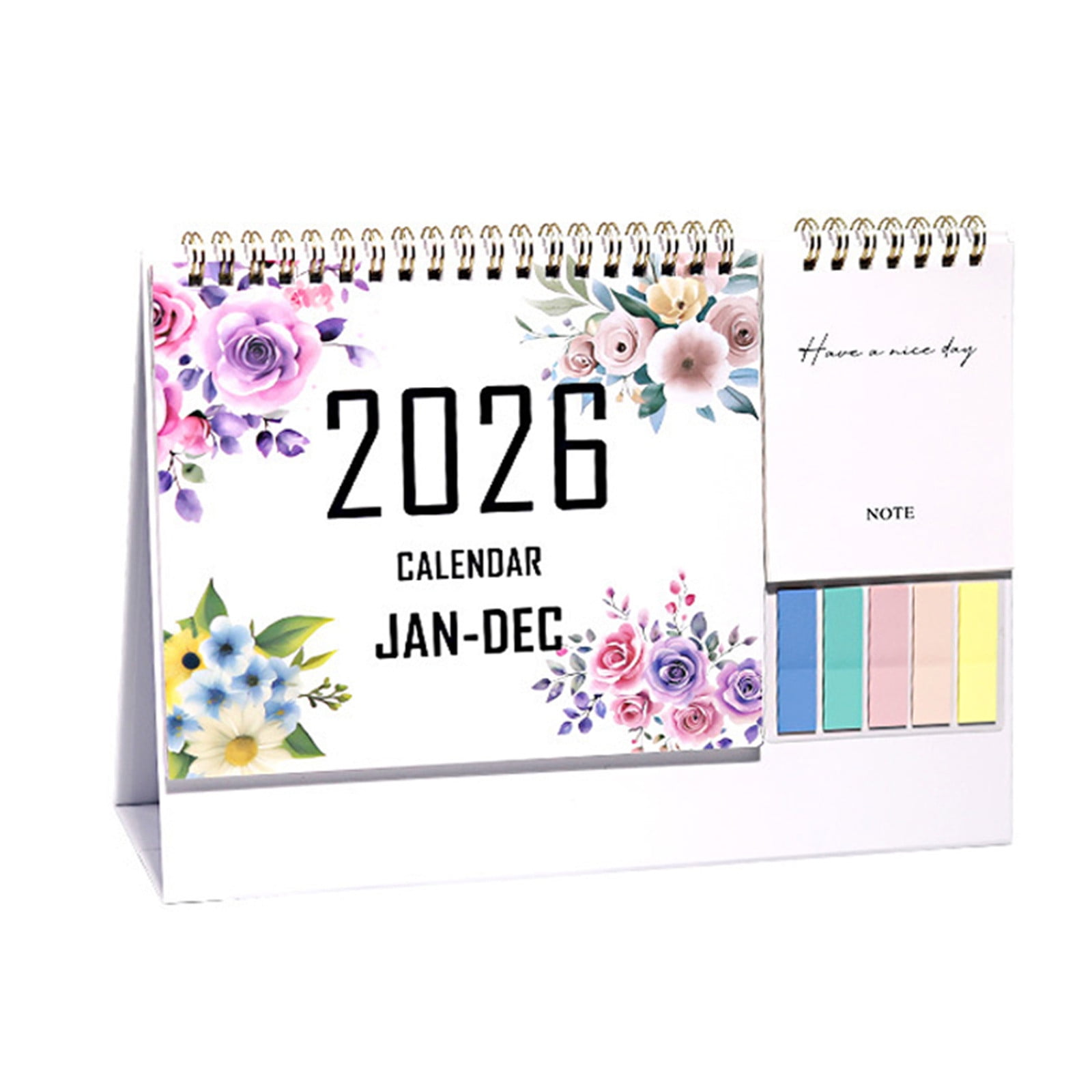 Dmlowu 2026 Desk Calendar - 8x10 inch Desk Calendar 2026-2027, 12 Months Desk Calendar Runs From January 2026 To December 2026, Exquisite Desk Calendar 2026 O - Image 1