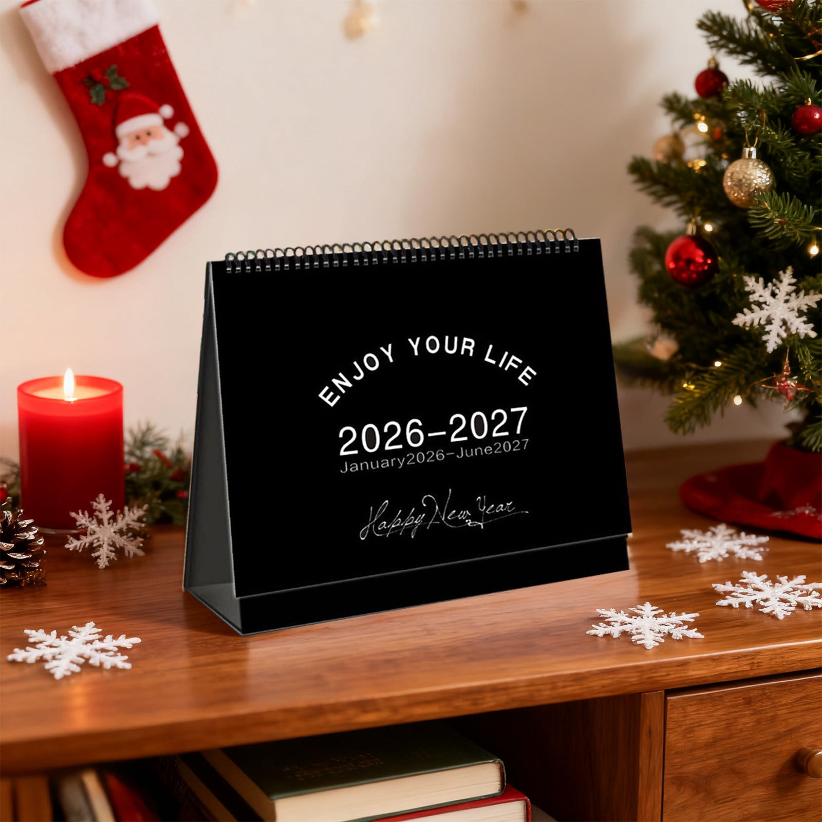 Dmlowu 2026 Desk Calendar - 8x10 inch Desk Calendar 2026-2027, 12 Months Desk Calendar Runs From January 2026 To December 2026, Exquisite Desk Calendar 2026 Q - Image 3