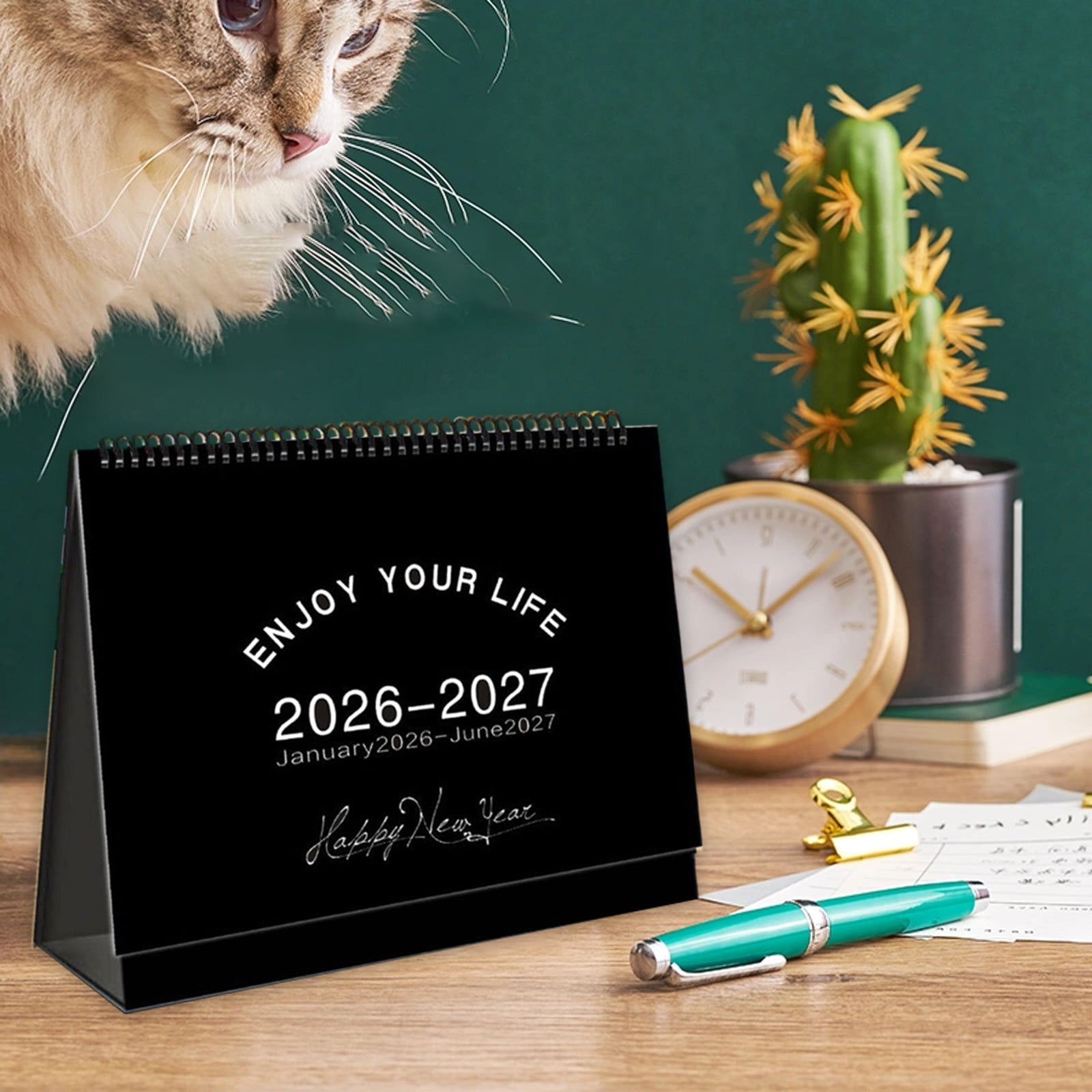 Dmlowu 2026 Desk Calendar - 8x10 inch Desk Calendar 2026-2027, 12 Months Desk Calendar Runs From January 2026 To December 2026, Exquisite Desk Calendar 2026 Q - Image 5
