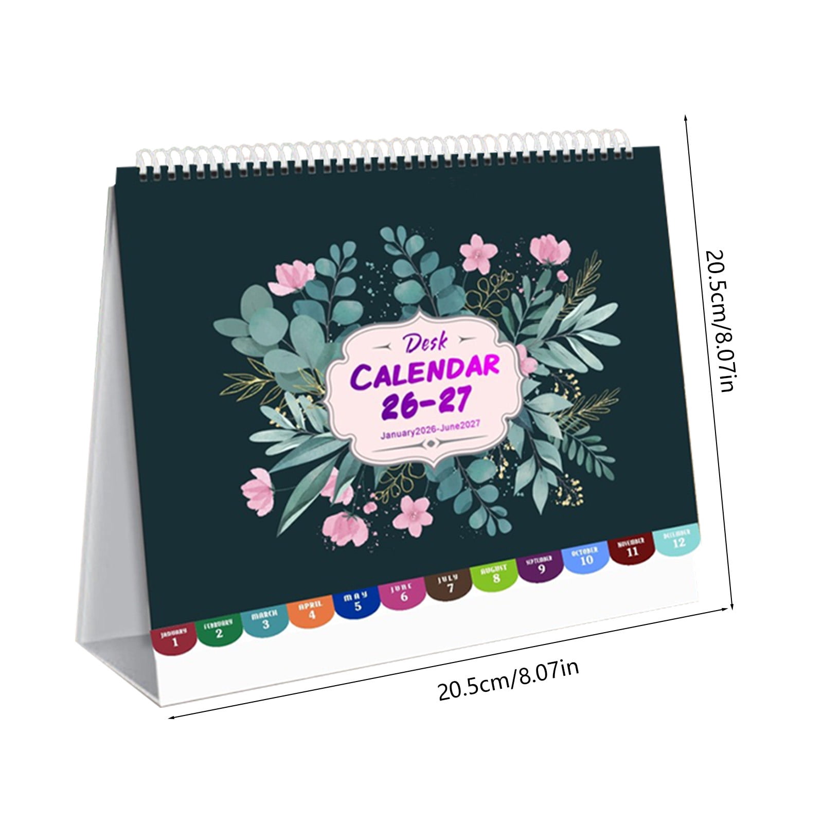 Dmlowu 2026 Desk Calendar - 8x10 inch Desk Calendar 2026-2027, 12 Months Desk Calendar Runs From January 2026 To December 2026, Exquisite Desk Calendar 2026 V - Image 2