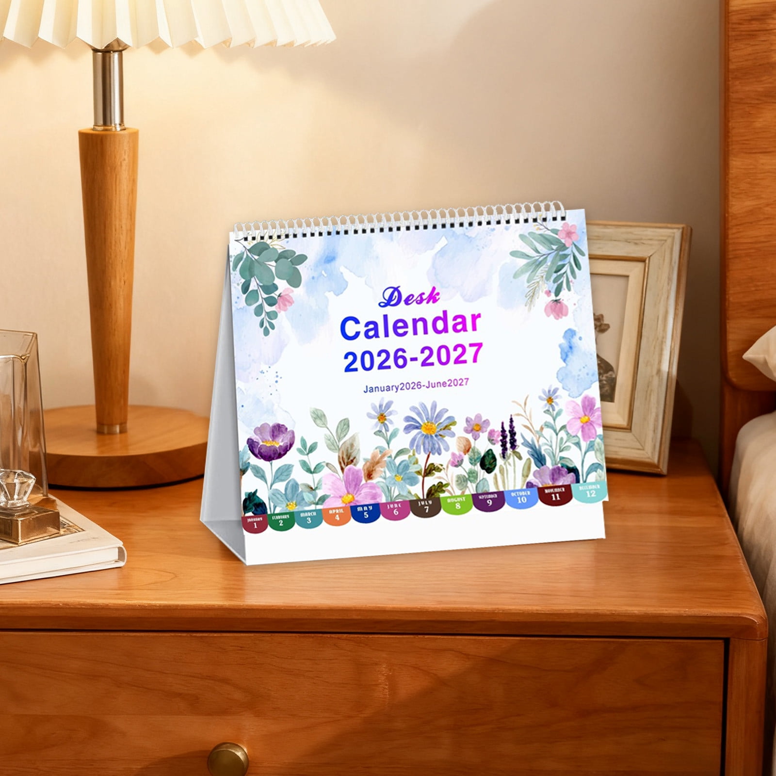 Dmlowu 2026 Desk Calendar - 8x10 inch Desk Calendar 2026-2027, 12 Months Desk Calendar Runs From January 2026 To December 2026, Exquisite Desk Calendar 2026 W - Image 4