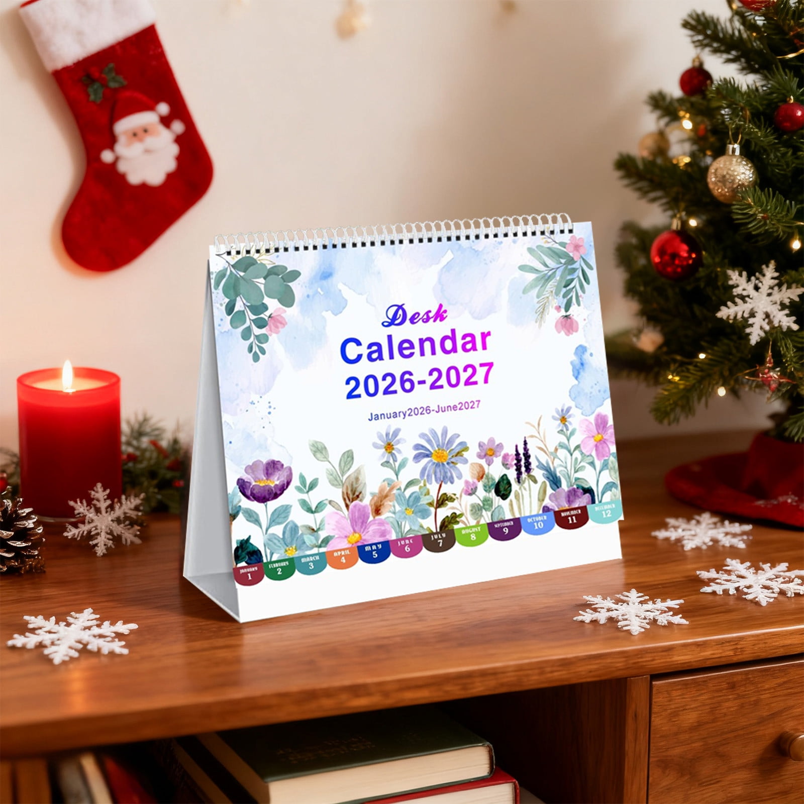 Dmlowu 2026 Desk Calendar - 8x10 inch Desk Calendar 2026-2027, 12 Months Desk Calendar Runs From January 2026 To December 2026, Exquisite Desk Calendar 2026 W - Image 5