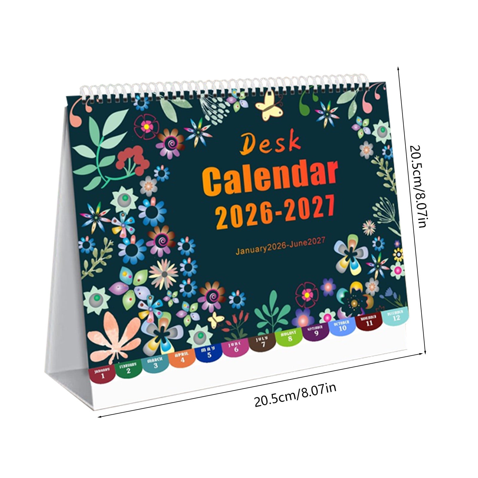 Dmlowu 2026 Desk Calendar - 8x10 inch Desk Calendar 2026-2027, 12 Months Desk Calendar Runs From January 2026 To December 2026, Exquisite Desk Calendar 2026 X - Image 2