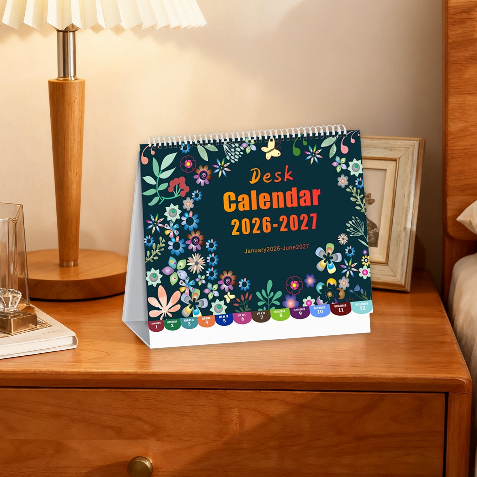 Dmlowu 2026 Desk Calendar - 8x10 inch Desk Calendar 2026-2027, 12 Months Desk Calendar Runs From January 2026 To December 2026, Exquisite Desk Calendar 2026 X - Image 3