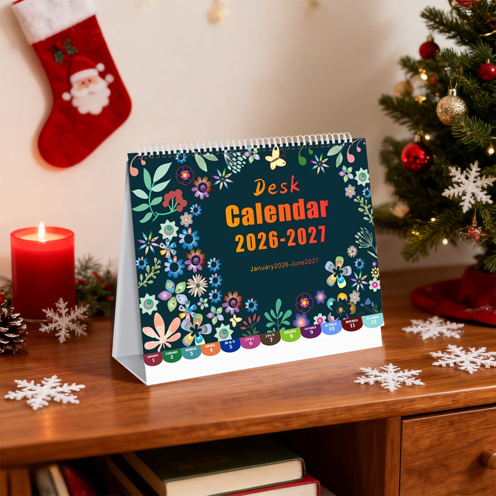 Dmlowu 2026 Desk Calendar - 8x10 inch Desk Calendar 2026-2027, 12 Months Desk Calendar Runs From January 2026 To December 2026, Exquisite Desk Calendar 2026 X - Image 4