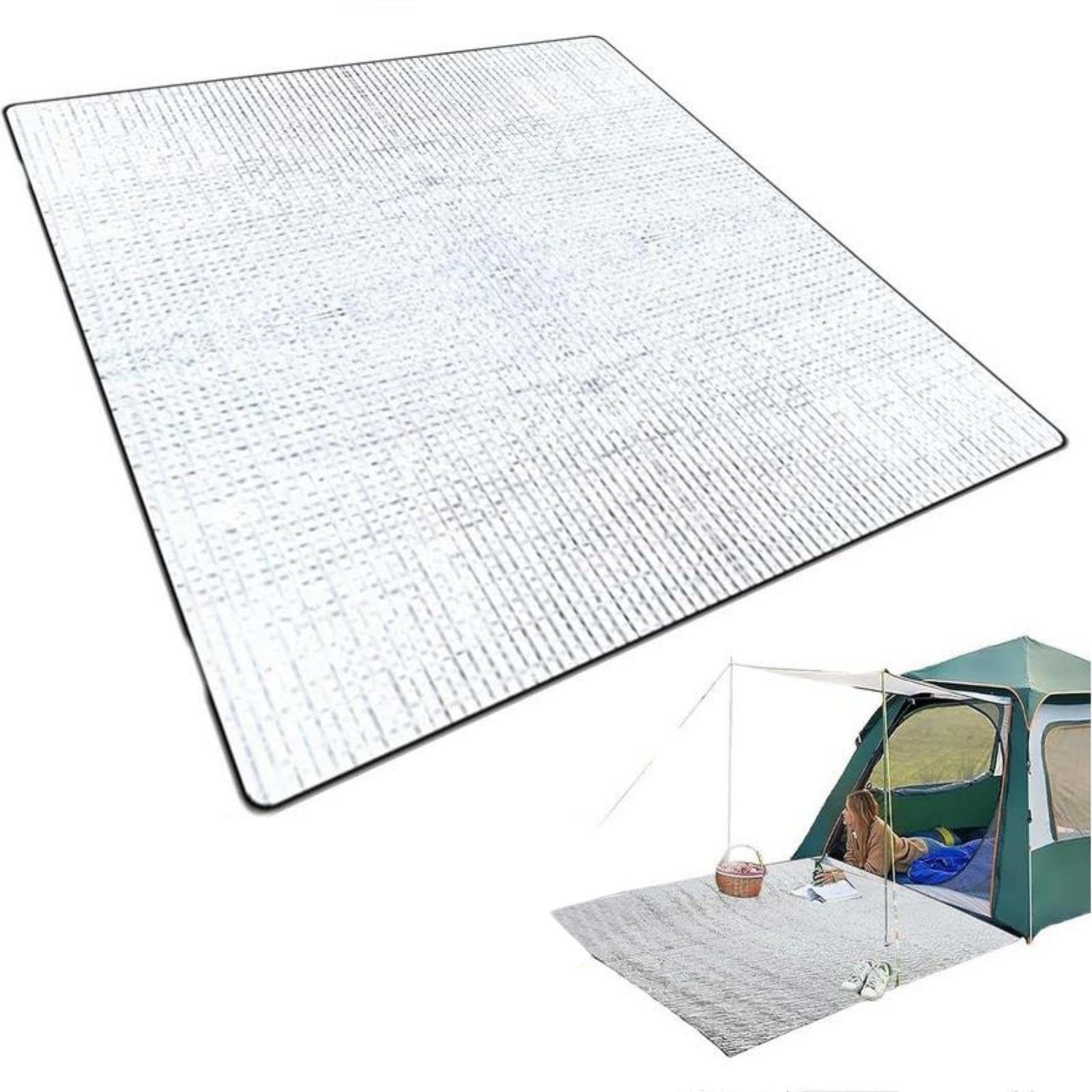 PALIFEUR Camping Mat Foam Foil Blanket for Camping Foam Pad Insulating Foil Mat Sleeping Tent Pad Thermal Mattress Mat Pad Waterproof Aluminum Camping mat Reflecting Heat as show - Image 1