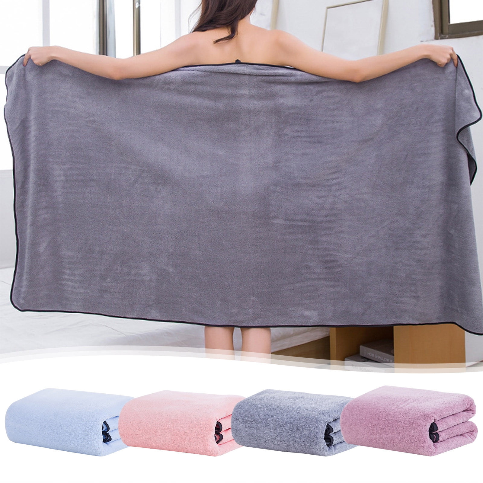 PALIFEUR Extra Large Bath Towels, Soft Highly Absorbent Bath Towels Microfiber Velvet Towels Lightweight Quick Drying Towels for Bathroom Beach, Spa, Shower, Hotel-27.5×55.1