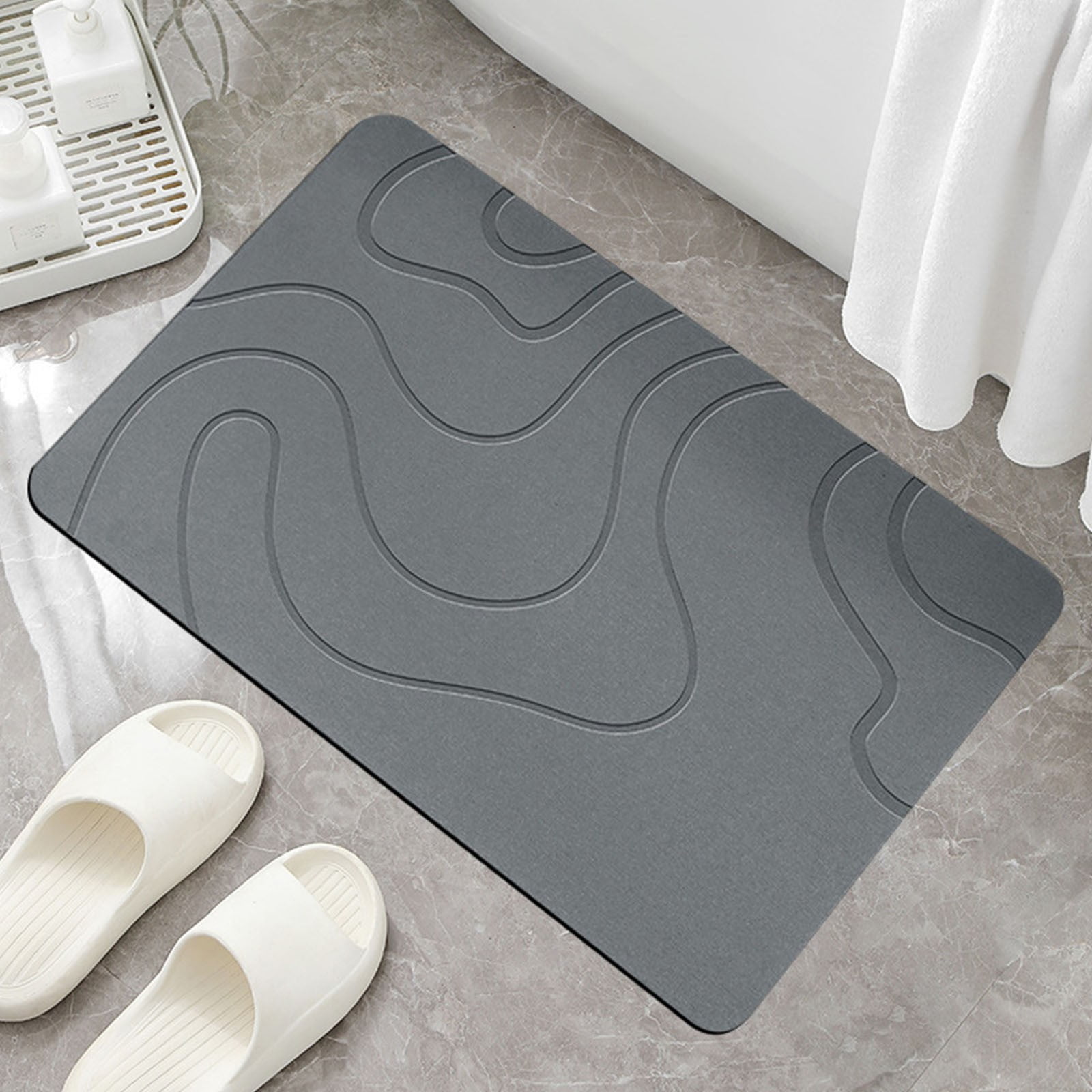 PALIFEUR Stone Bath Mat, 16x24
