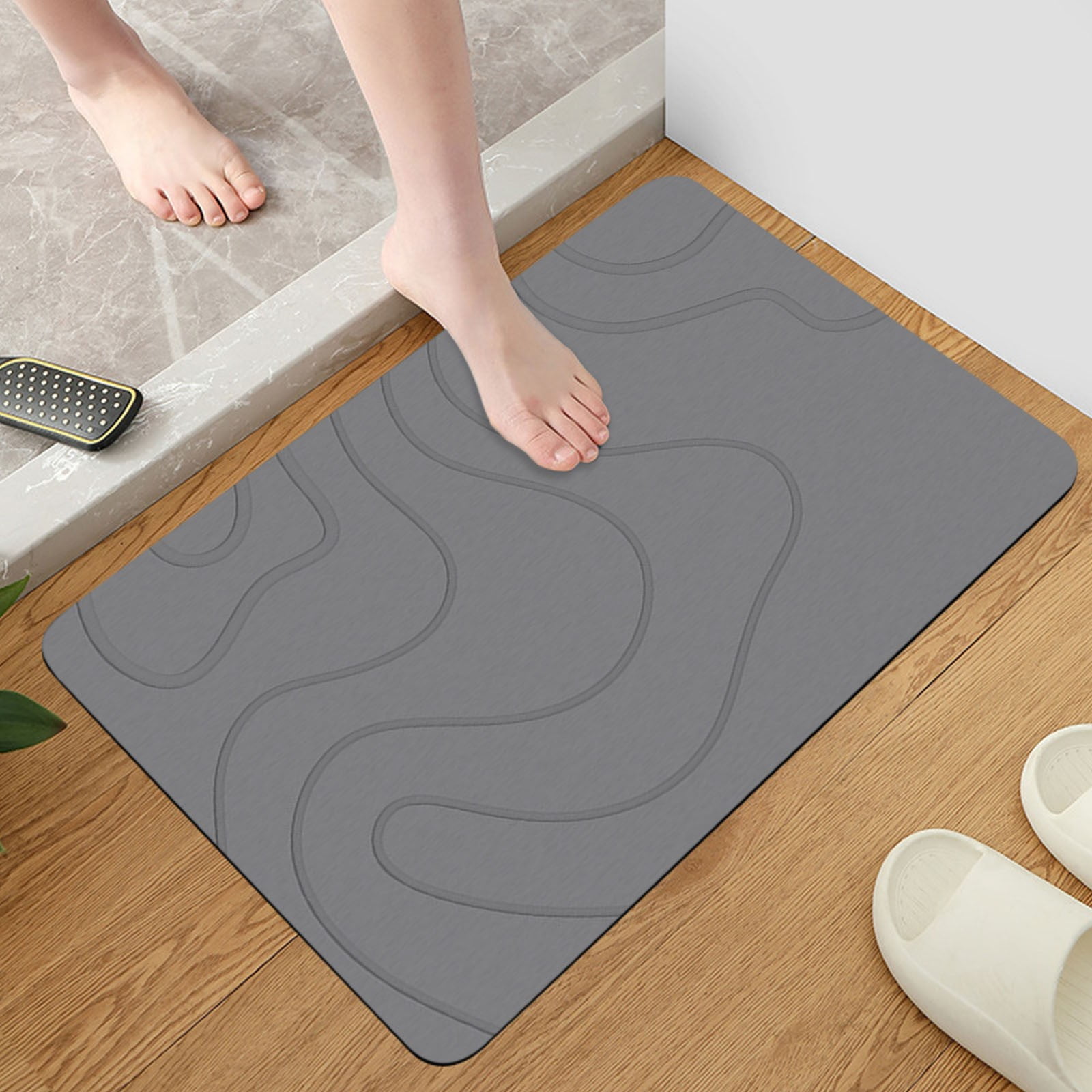PALIFEUR Stone Bath Mat, 16x24