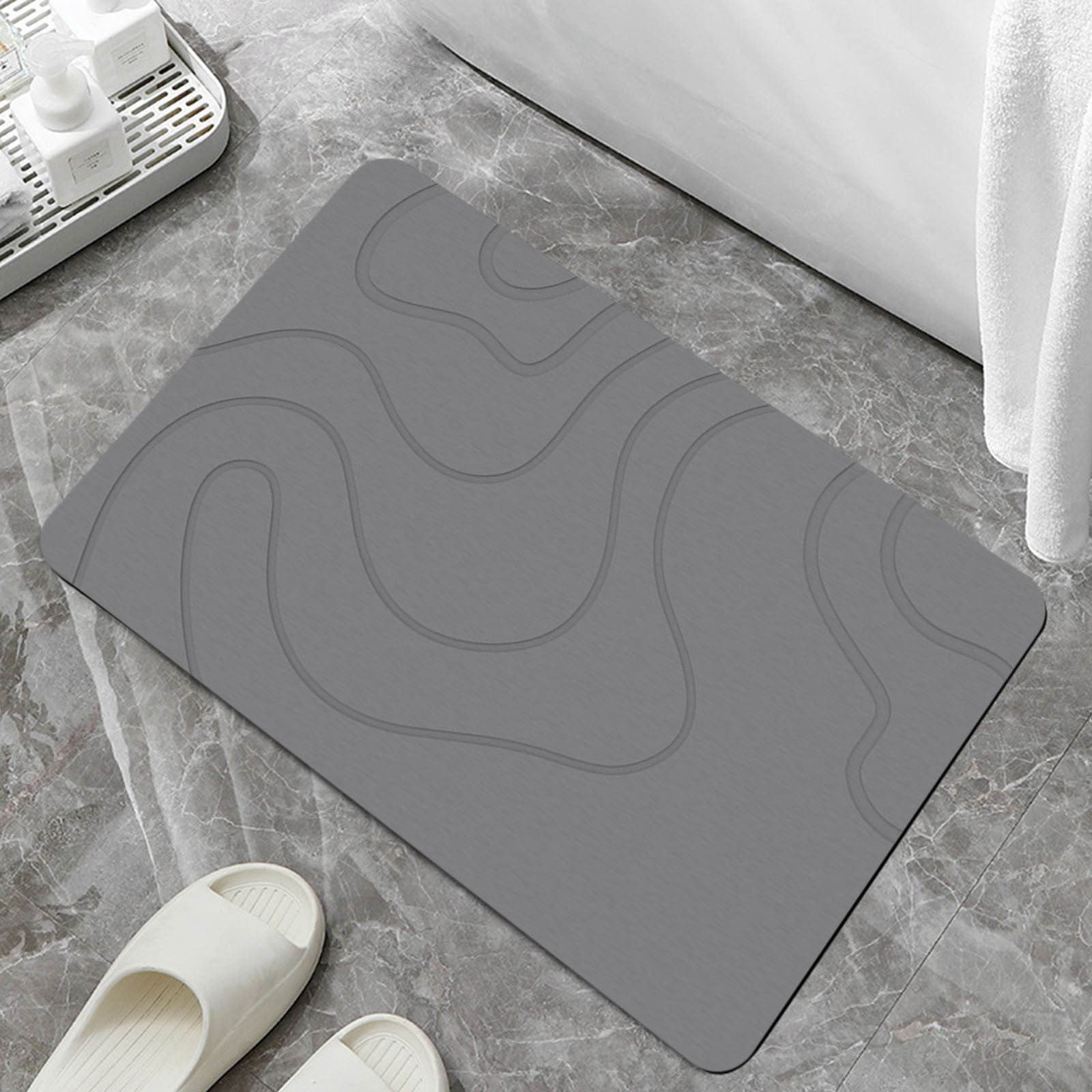 PALIFEUR Stone Bath Mat, 16x24
