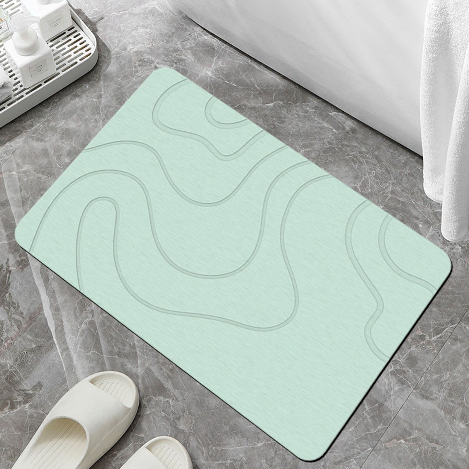 PALIFEUR Stone Bath Mat, 16x24