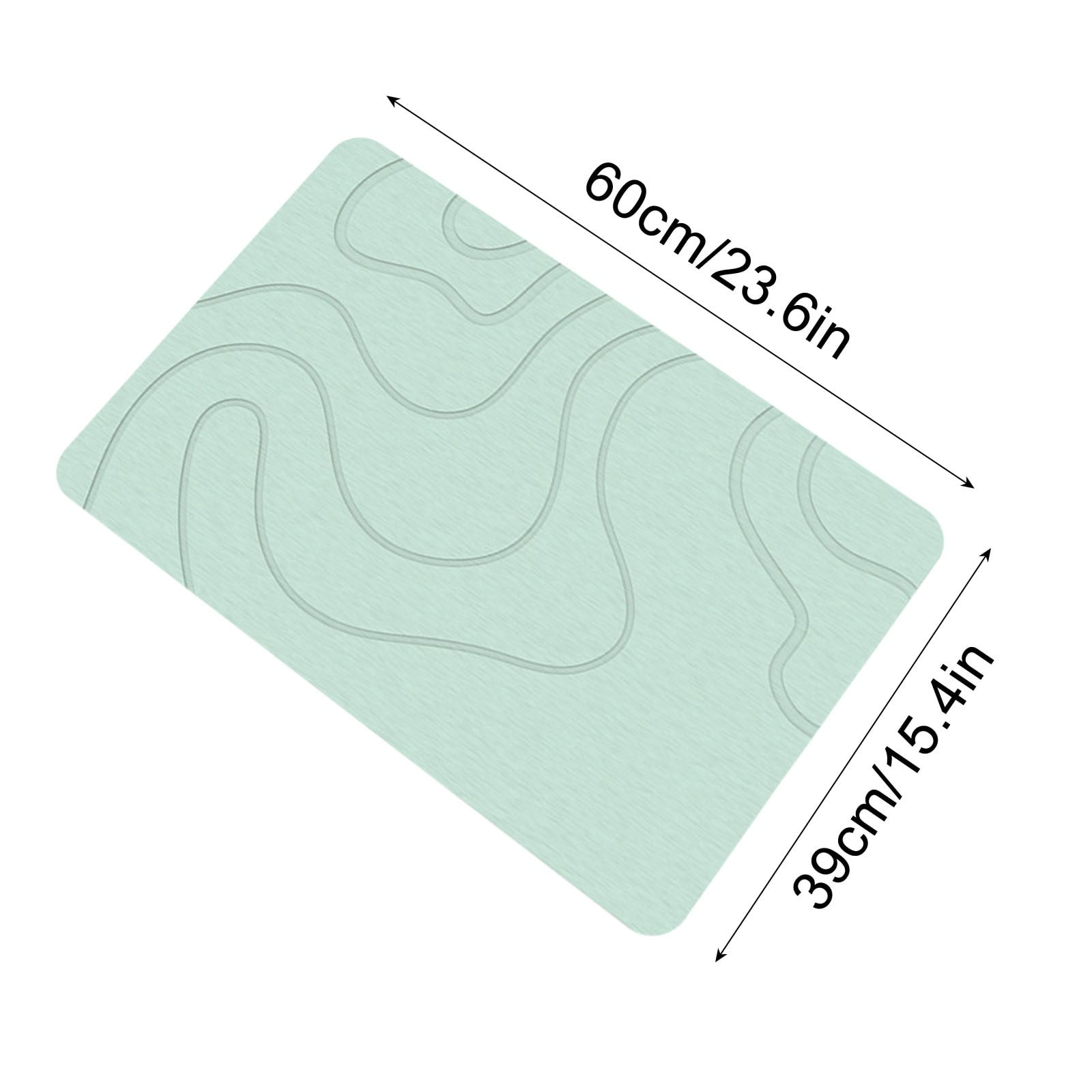 PALIFEUR Stone Bath Mat, 16x24
