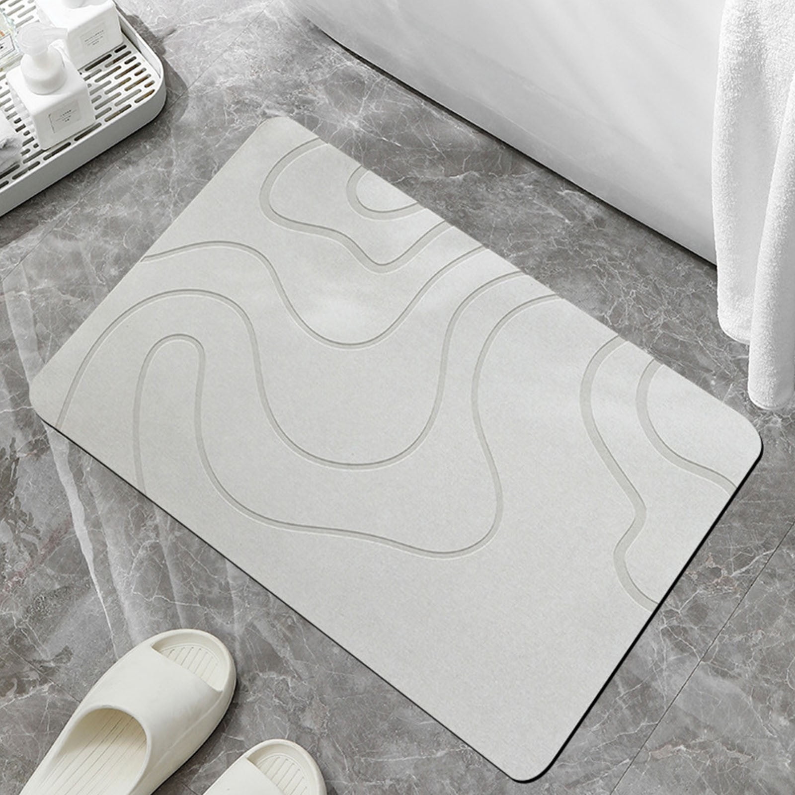 PALIFEUR Stone Bath Mat, 16x24