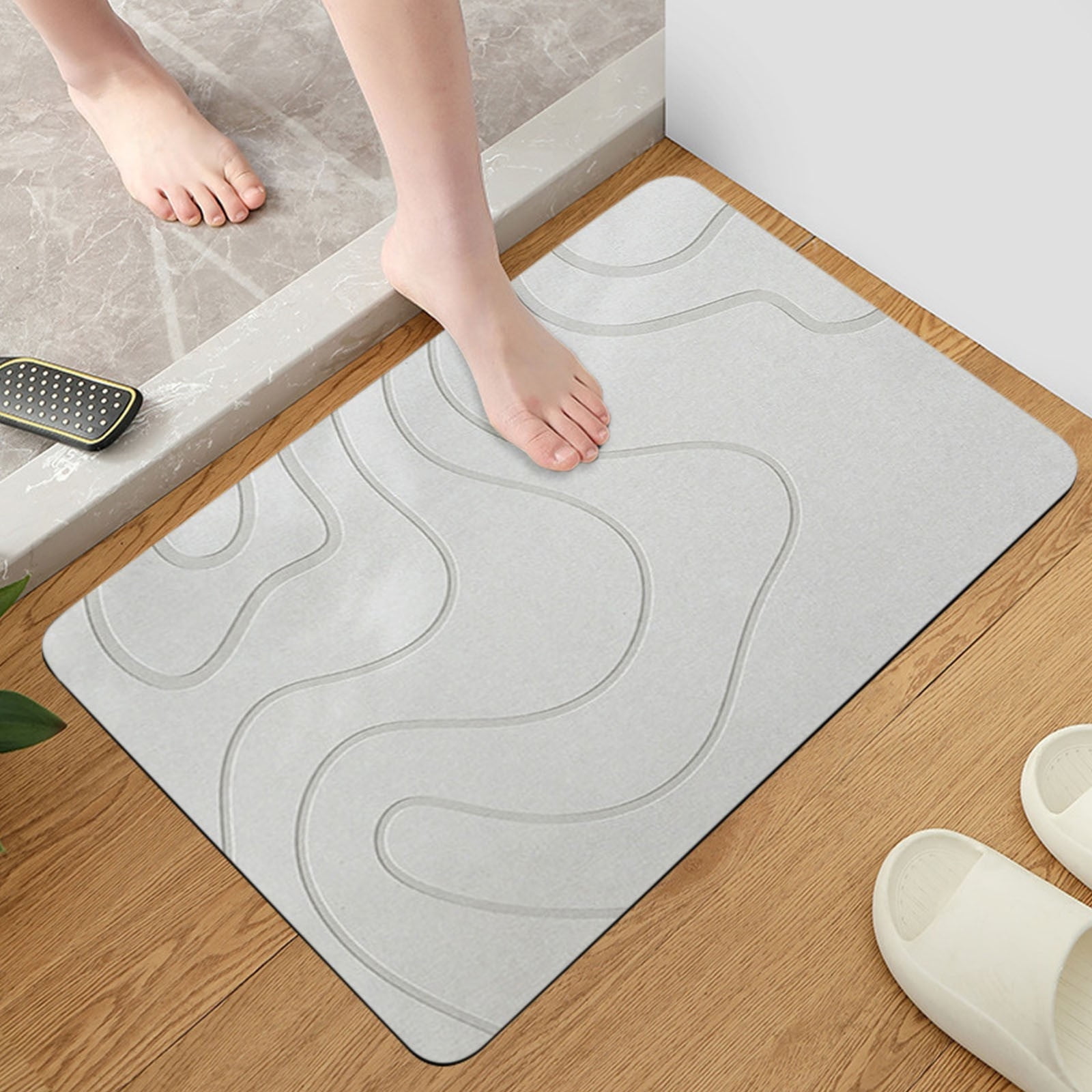 PALIFEUR Stone Bath Mat, 16x24