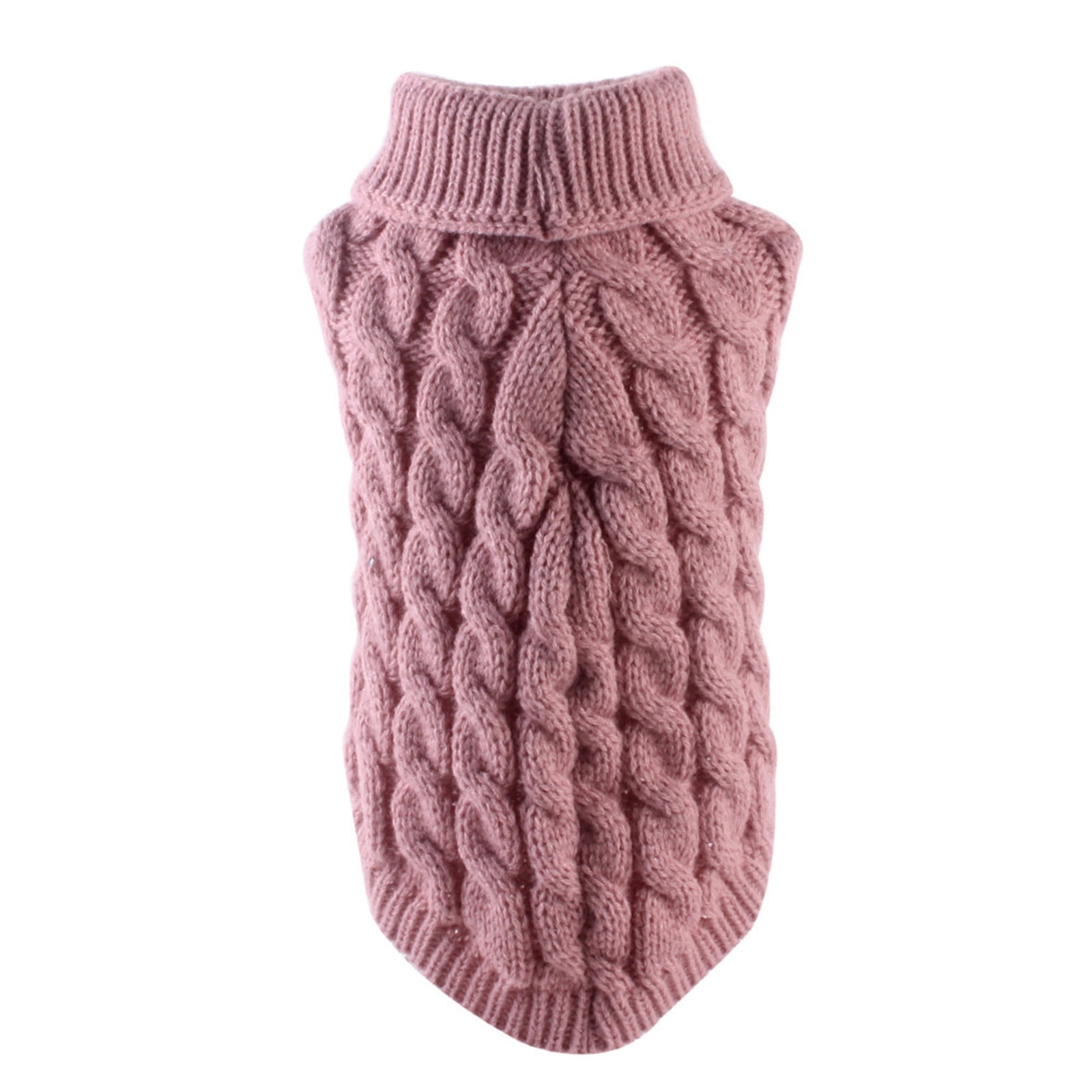 Xuniizn Dog Sweater for Small Medium Dogs, Warm Comfortable Winter Pet Clothes, Cute Knitted Sleeveless Pet Sweaters for Puppies, Cats, Dog Apparel & Accessories M Hot Pink - Image 4