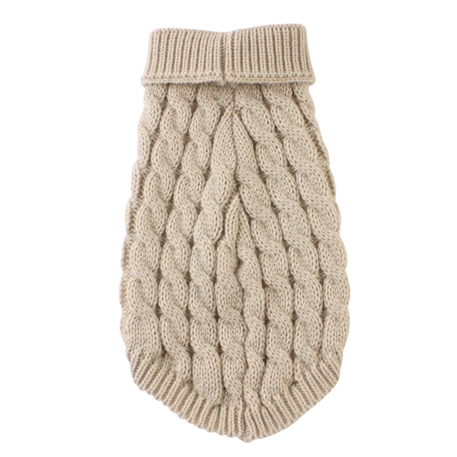 Xuniizn Dog Sweater for Small Medium Dogs, Warm Comfortable Winter Pet Clothes, Cute Knitted Sleeveless Pet Sweaters for Puppies, Cats, Dog Apparel & Accessories XL Khaki - Image 6