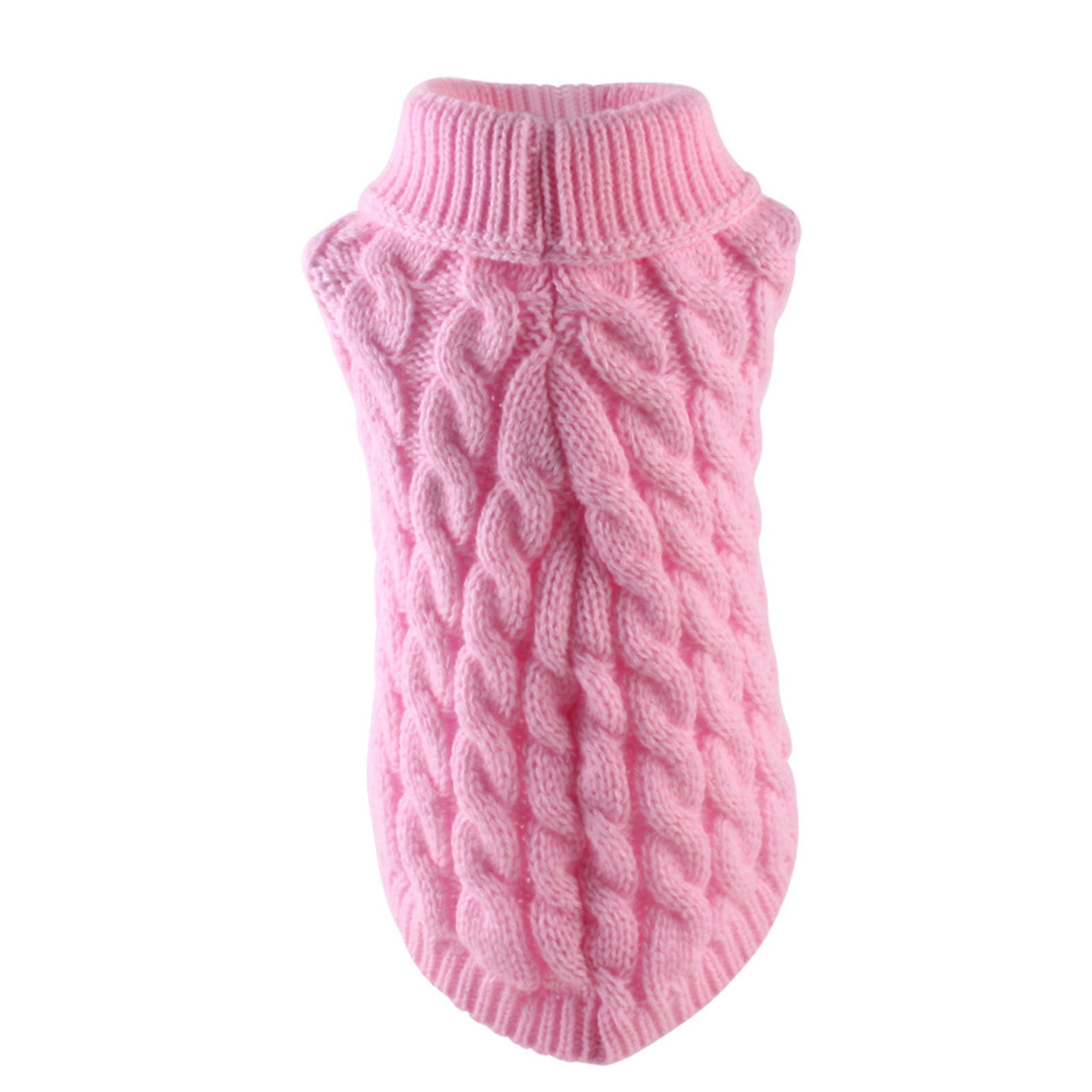 Xuniizn Dog Sweater for Small Medium Dogs, Warm Comfortable Winter Pet Clothes, Cute Knitted Sleeveless Pet Sweaters for Puppies, Cats, Dog Apparel & Accessories XL Pink - Image 3
