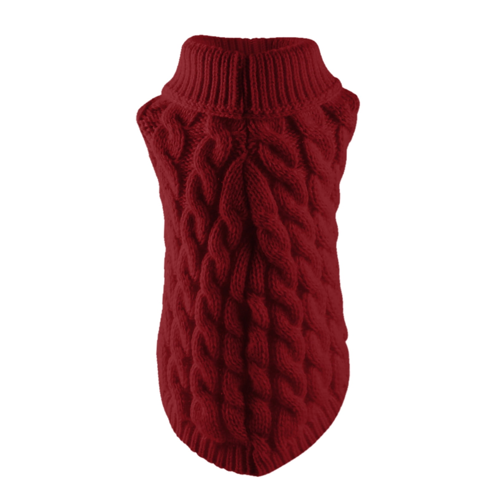 Xuniizn Dog Sweater for Small Medium Dogs, Warm Comfortable Winter Pet Clothes, Cute Knitted Sleeveless Pet Sweaters for Puppies, Cats, Dog Apparel & Accessories S Red - Image 4