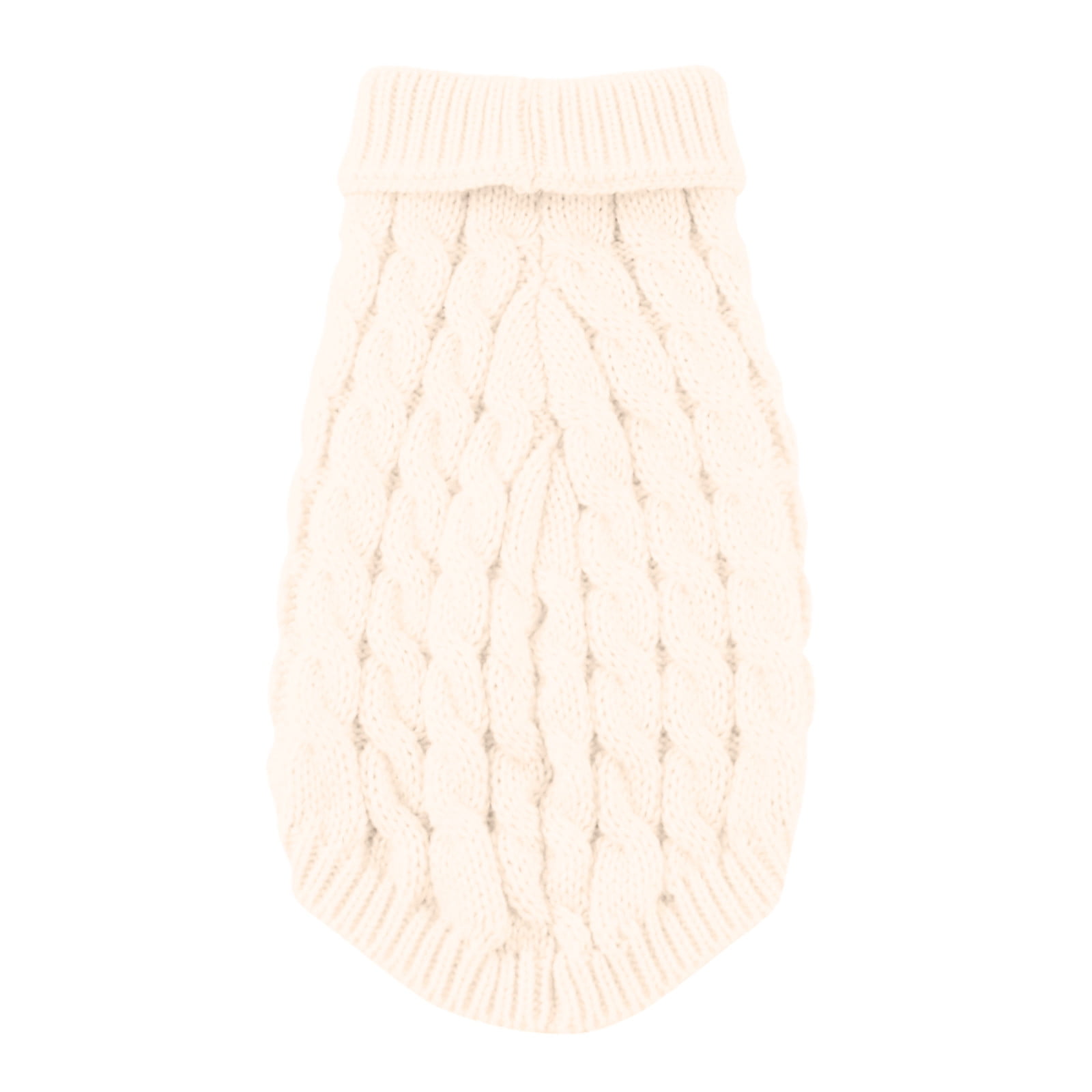 Xuniizn Dog Sweater for Small Medium Dogs, Warm Comfortable Winter Pet Clothes, Cute Knitted Sleeveless Pet Sweaters for Puppies, Cats, Dog Apparel & Accessories M White - Image 3