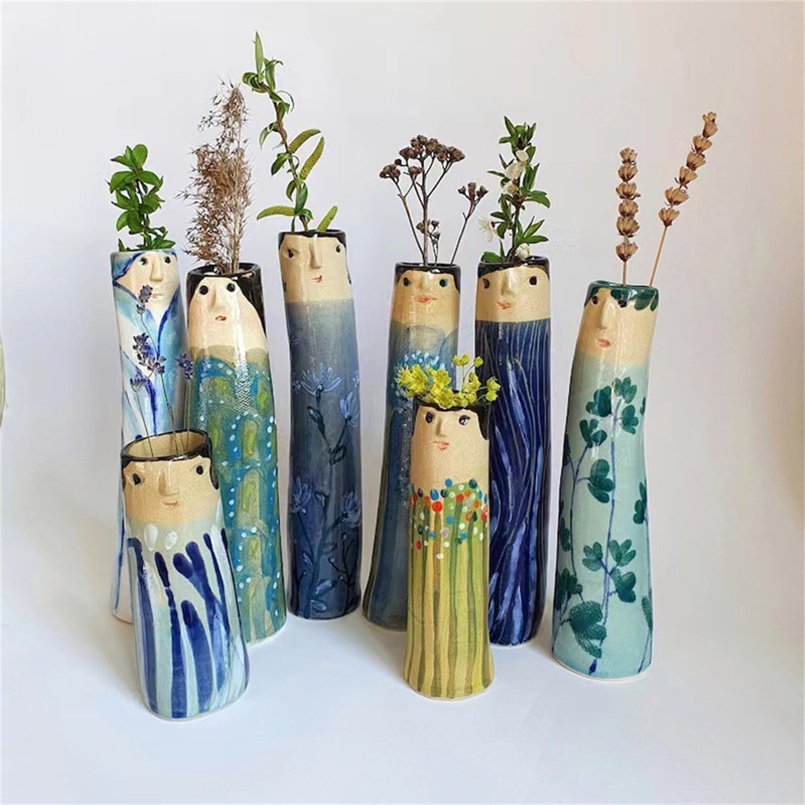 Xuniizn Flower Vase Resin Vases for Centerpieces, Home & Garden Arrangements, Versatile & Durable Essential for Modern & Classic Styles Available, Small Vases Home Decor, Artificial Flowers VASE-H - Image 1