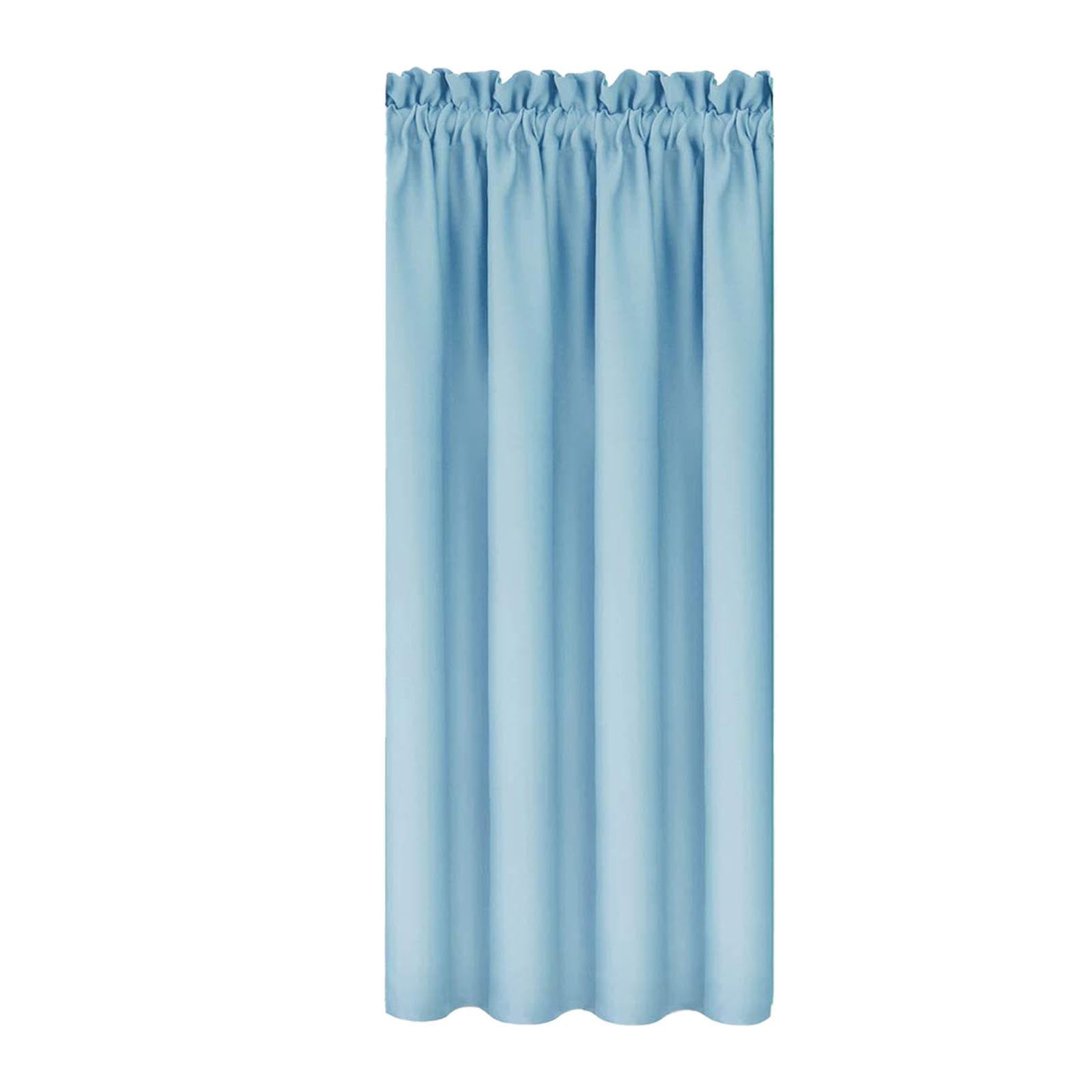 Xuniizn Blackout Curtains for Bedroom Thermal Insulated - 100%Polyester Black Out Curtains 2 Panels Set Room Darkening Window Curtains for Living Room, Light Blue CTN-LB - Image 3