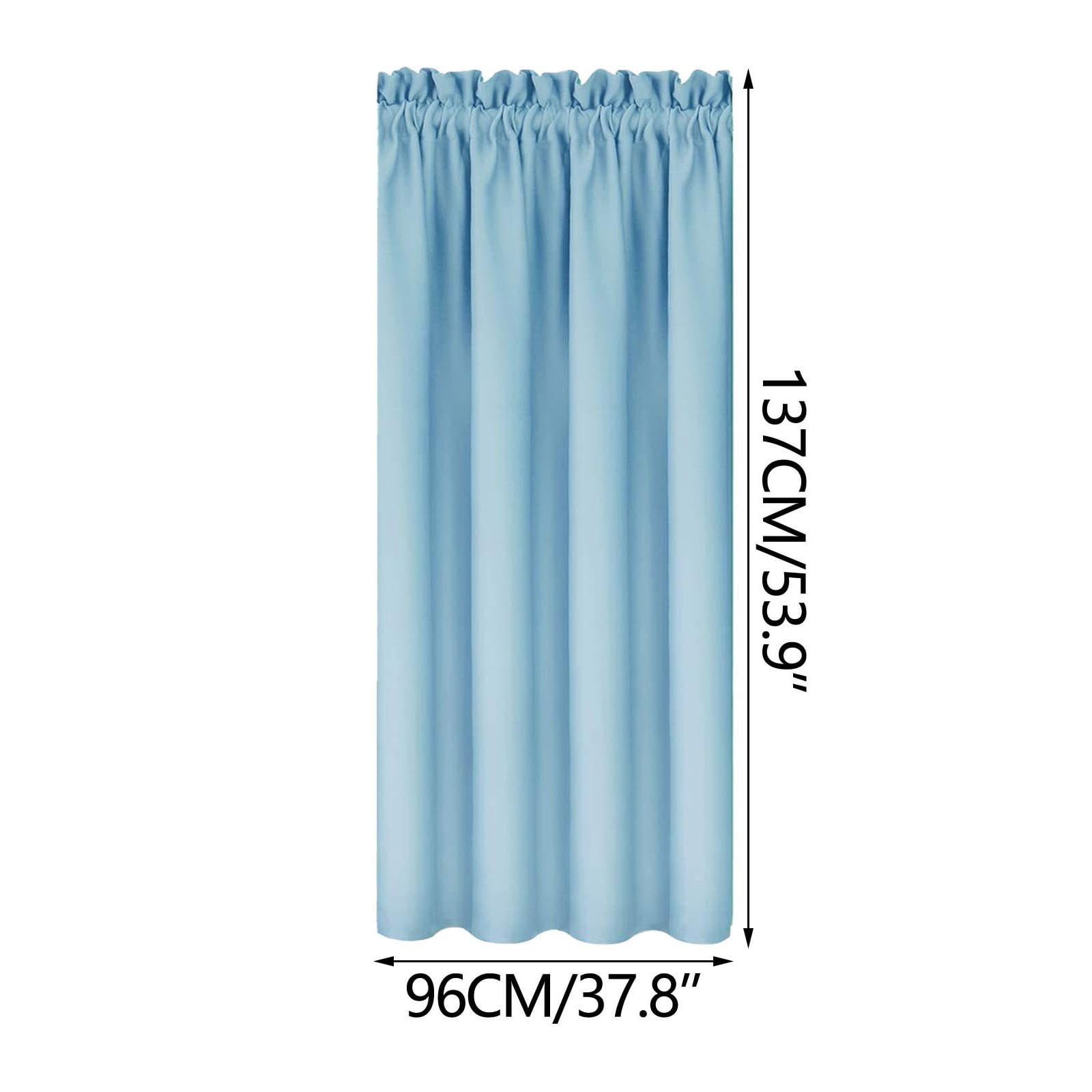 Xuniizn Blackout Curtains for Bedroom Thermal Insulated - 100%Polyester Black Out Curtains 2 Panels Set Room Darkening Window Curtains for Living Room, Light Blue CTN-LB - Image 4
