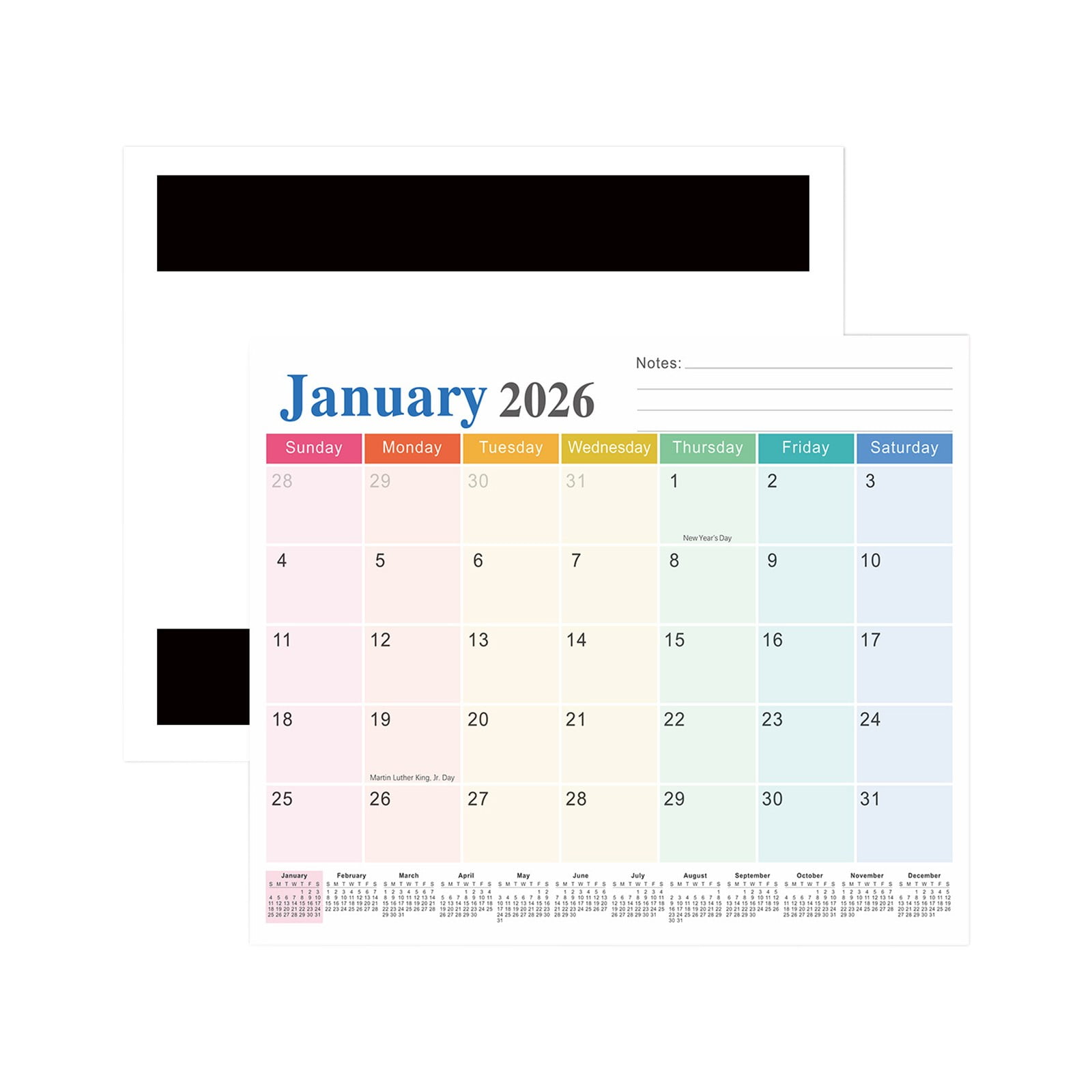 Tyidzon Magnetic Calendar for Refrigerator 2026-2027, 12x10