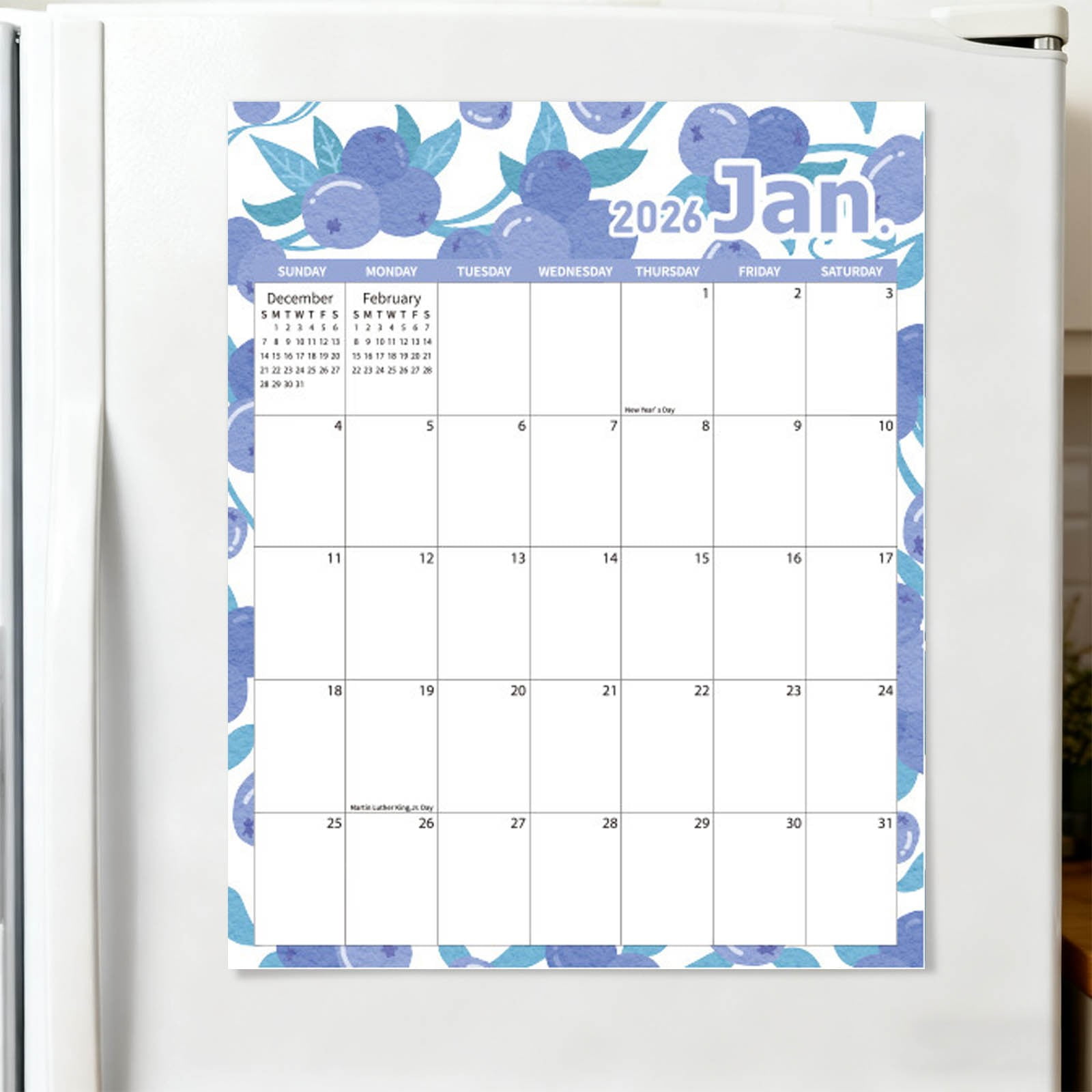 Tyidzon Magnetic Calendar for Refrigerator 2026-2027, 12x10