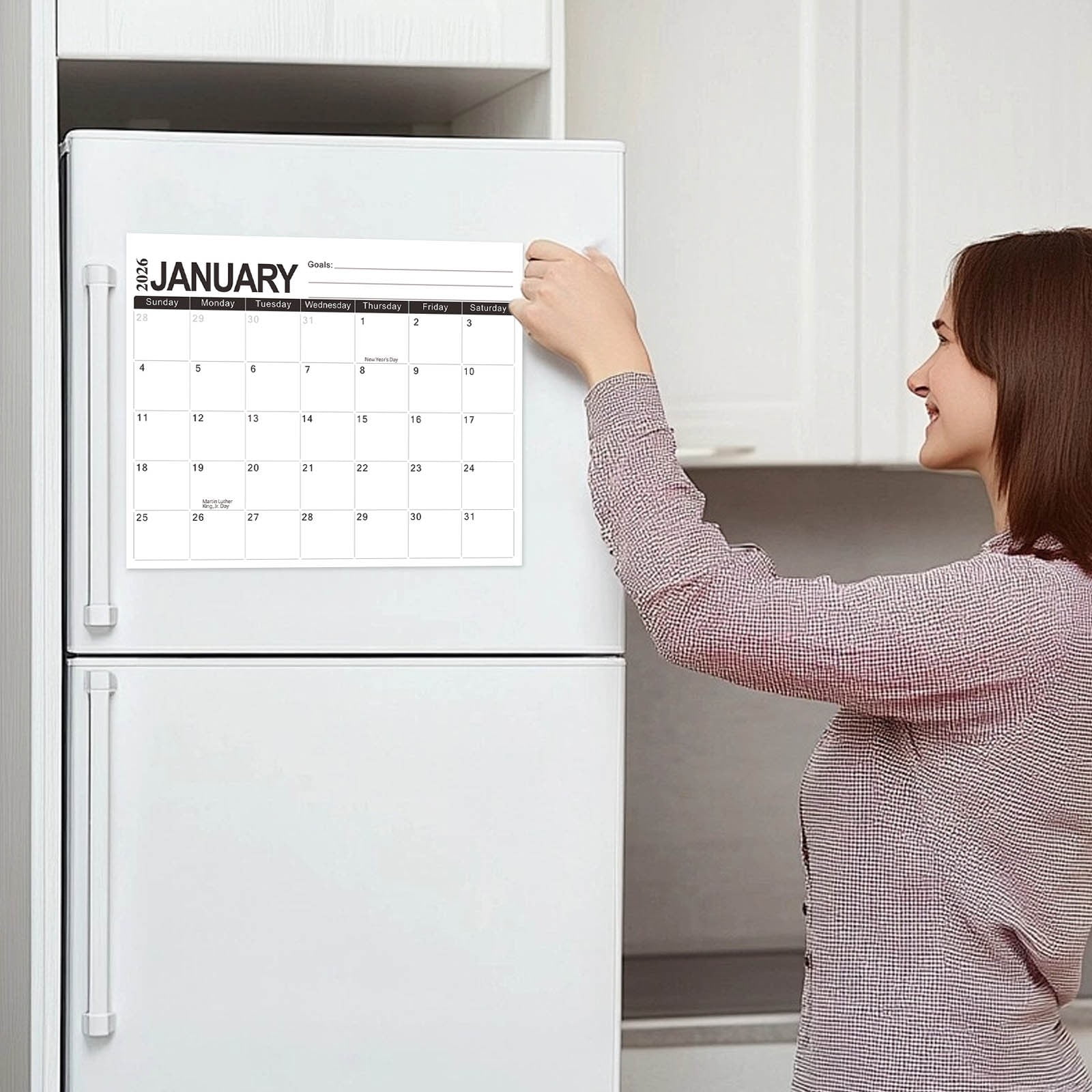 Tyidzon Magnetic Calendar for Refrigerator 2026-2027, 12x10