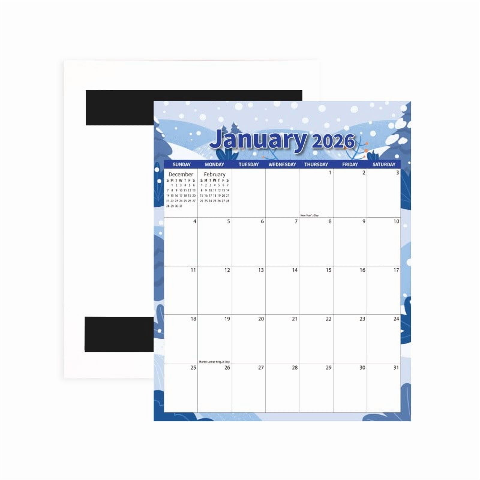 Tyidzon Magnetic Calendar for Refrigerator 2026-2027, 12x10
