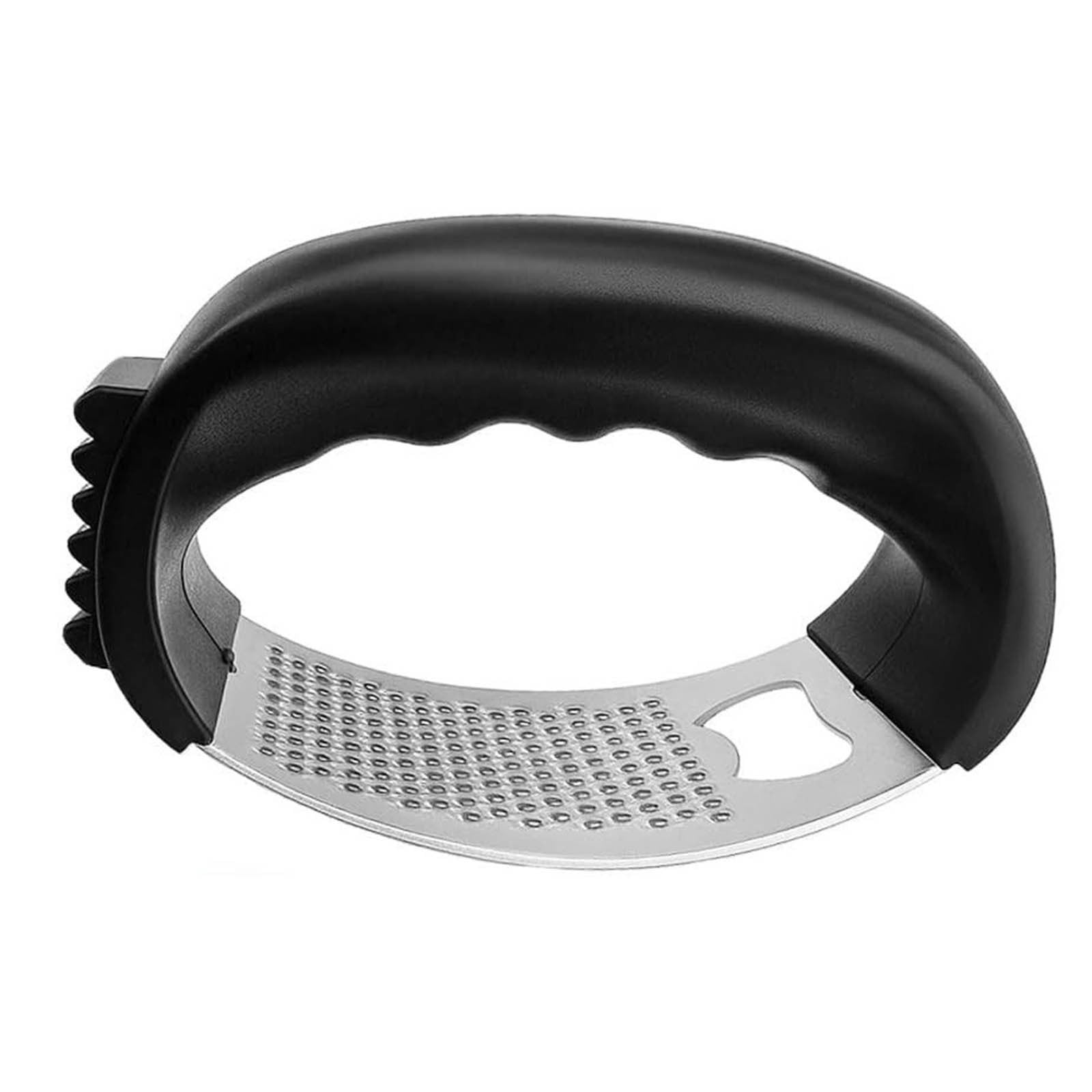 Stainless Steel Garlic Press Rocker, Garlic Mincer With Studs, Heavy Duty Garlic Chopper, Effective Garlic Peeler, Easy to Clean Kitchen Gadget for Minced Garlic, Dishwasher Safe 【Best Seller】D - Image 2