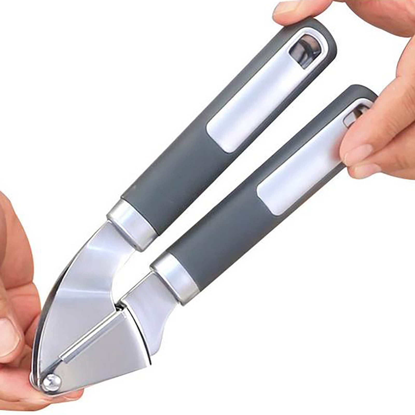 Stainless Steel Garlic Press Rocker, Garlic Mincer With Studs, Heavy Duty Garlic Chopper, Effective Garlic Peeler, Easy to Clean Kitchen Gadget for Minced Garlic, Dishwasher Safe 【Best Seller】E - Image 5