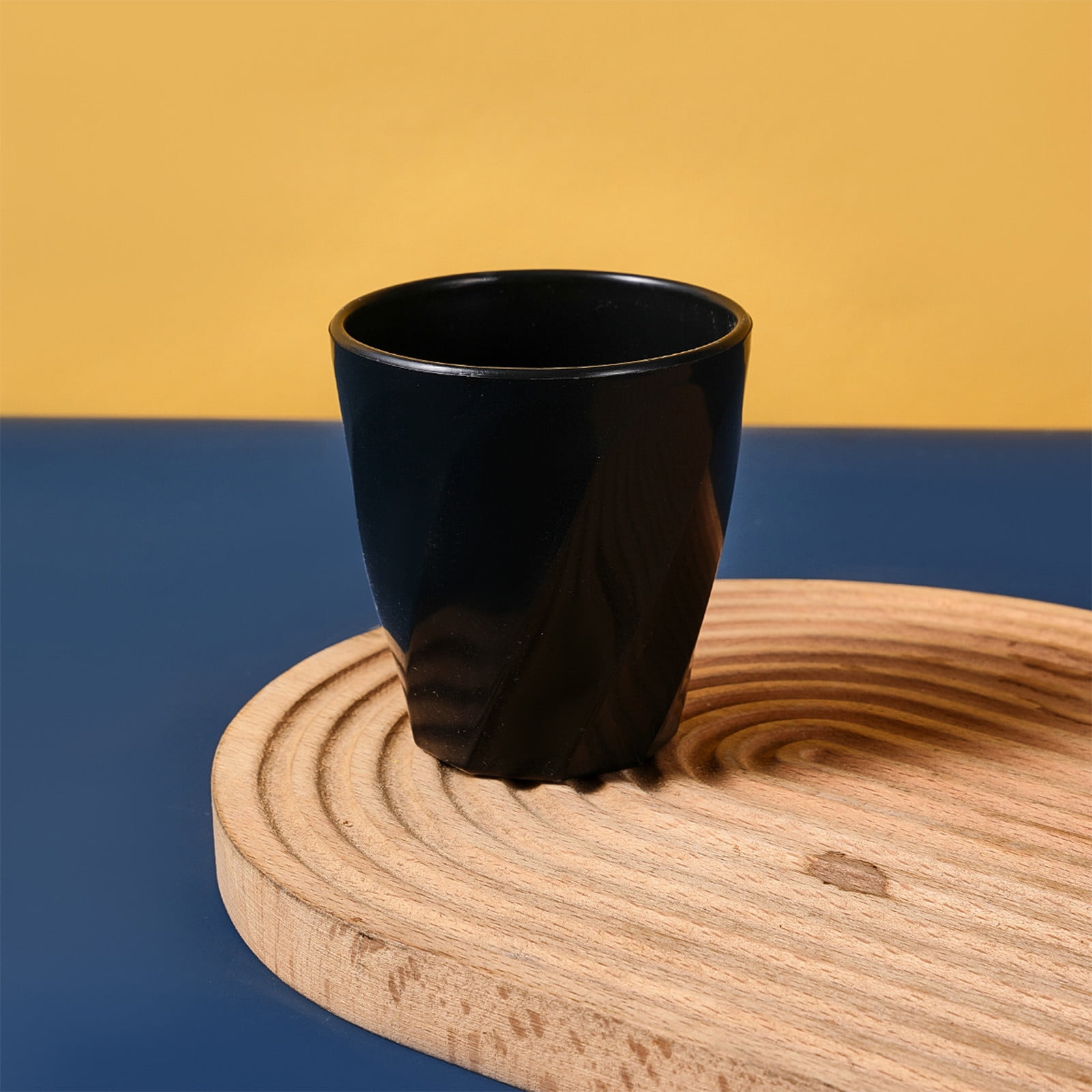 Tyidzon Unbreakable Plastic Cups Reusable Multi-Purpose Plastic Cups, Drinking Cup for Kitchen, Bpa-Free, Dishwasher and Microwave Safe Black - Image 4
