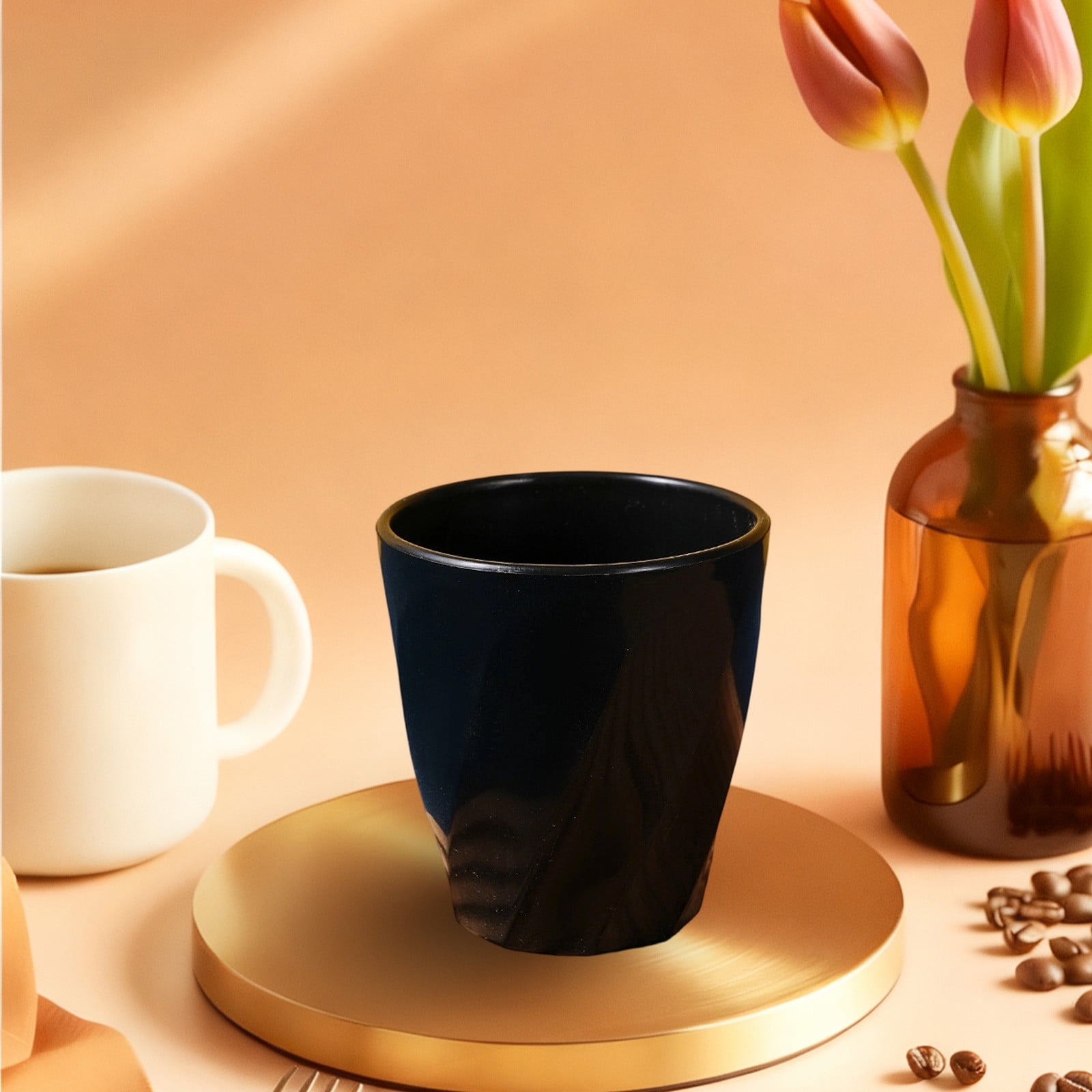 Tyidzon Unbreakable Plastic Cups Reusable Multi-Purpose Plastic Cups, Drinking Cup for Kitchen, Bpa-Free, Dishwasher and Microwave Safe Black - Image 5