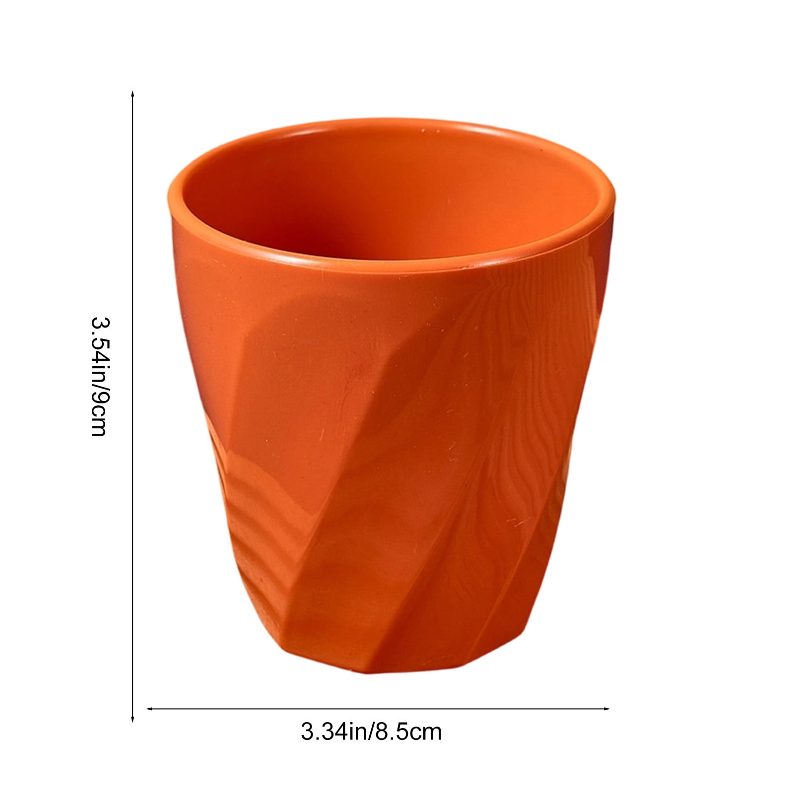 Tyidzon Unbreakable Plastic Cups Reusable Multi-Purpose Plastic Cups, Drinking Cup for Kitchen, Bpa-Free, Dishwasher and Microwave Safe Orange - Image 2
