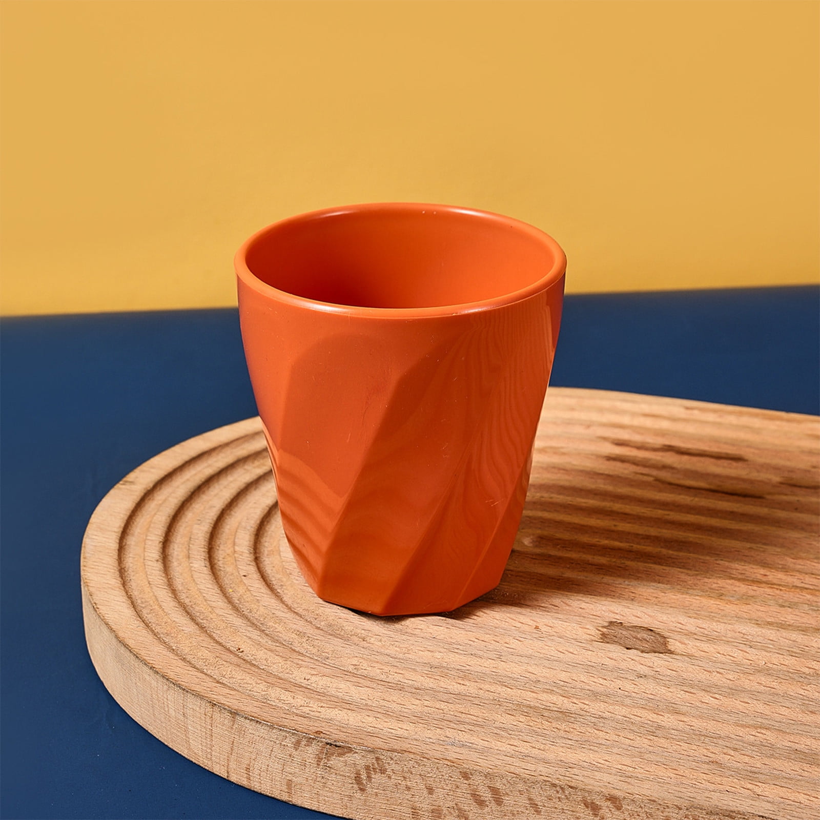 Tyidzon Unbreakable Plastic Cups Reusable Multi-Purpose Plastic Cups, Drinking Cup for Kitchen, Bpa-Free, Dishwasher and Microwave Safe Orange - Image 3