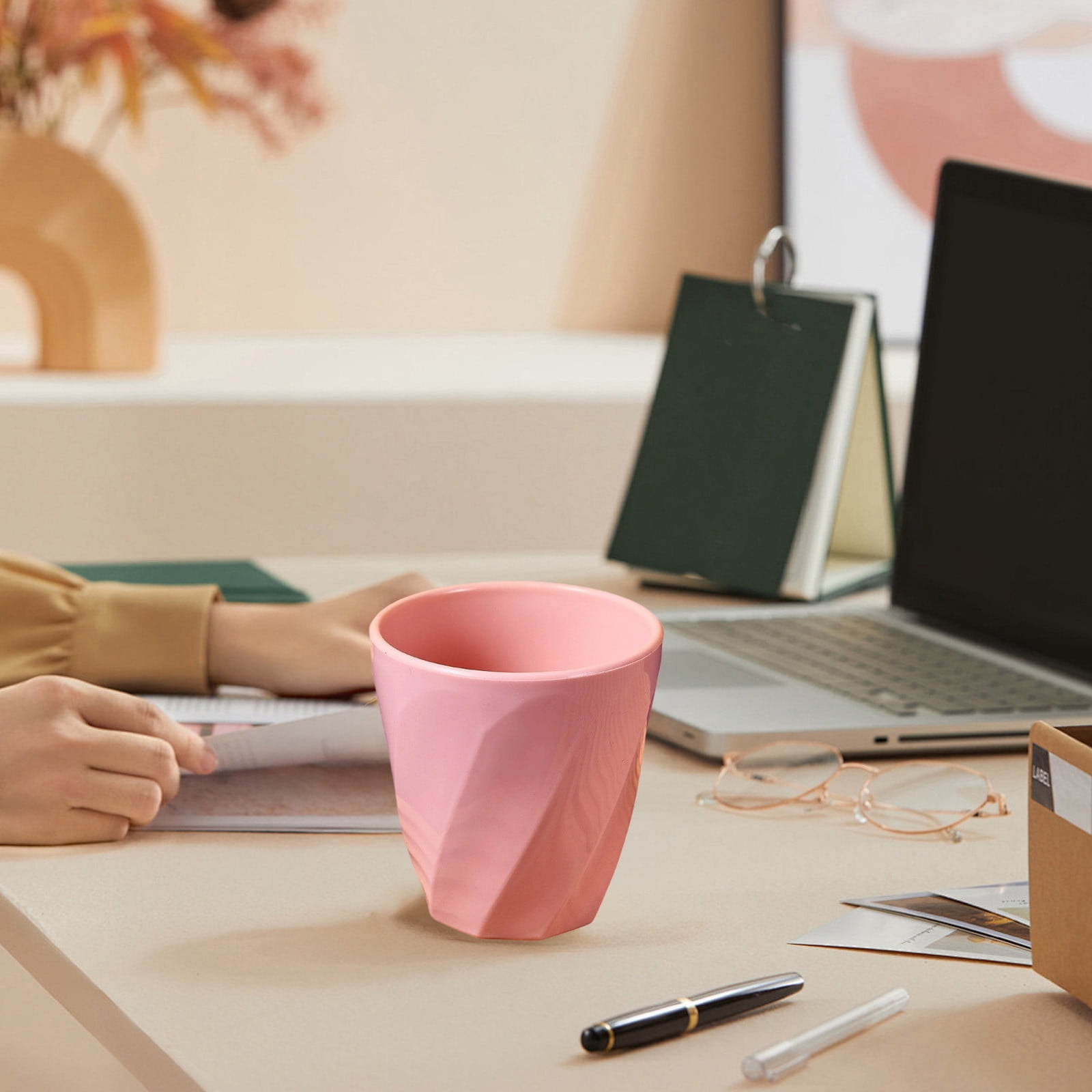 Tyidzon Unbreakable Plastic Cups Reusable Multi-Purpose Plastic Cups, Drinking Cup for Kitchen, Bpa-Free, Dishwasher and Microwave Safe Pink - Image 5