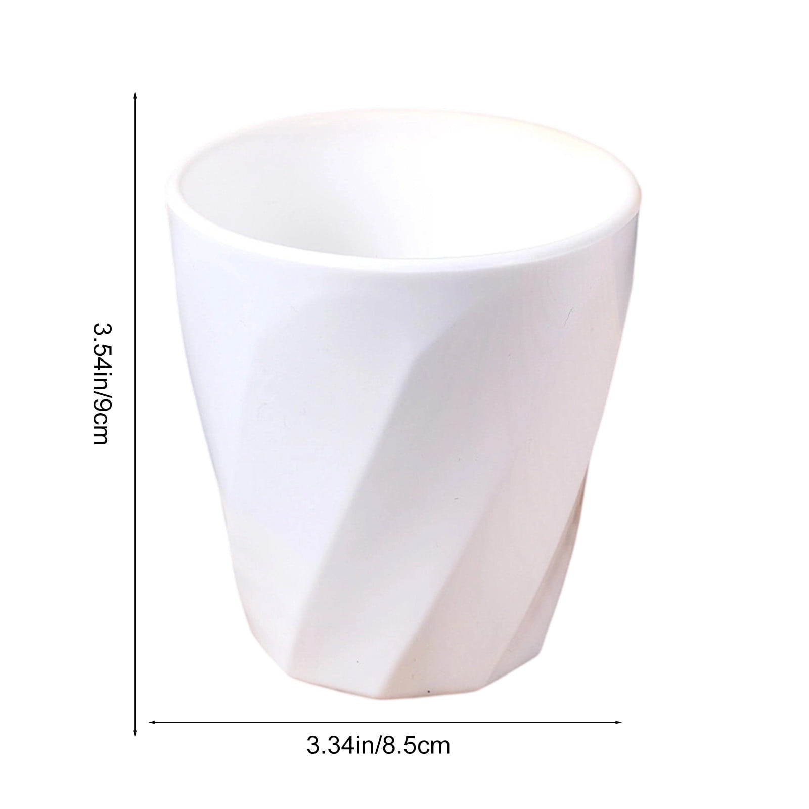 Tyidzon Unbreakable Plastic Cups Reusable Multi-Purpose Plastic Cups, Drinking Cup for Kitchen, Bpa-Free, Dishwasher and Microwave Safe White - Image 2