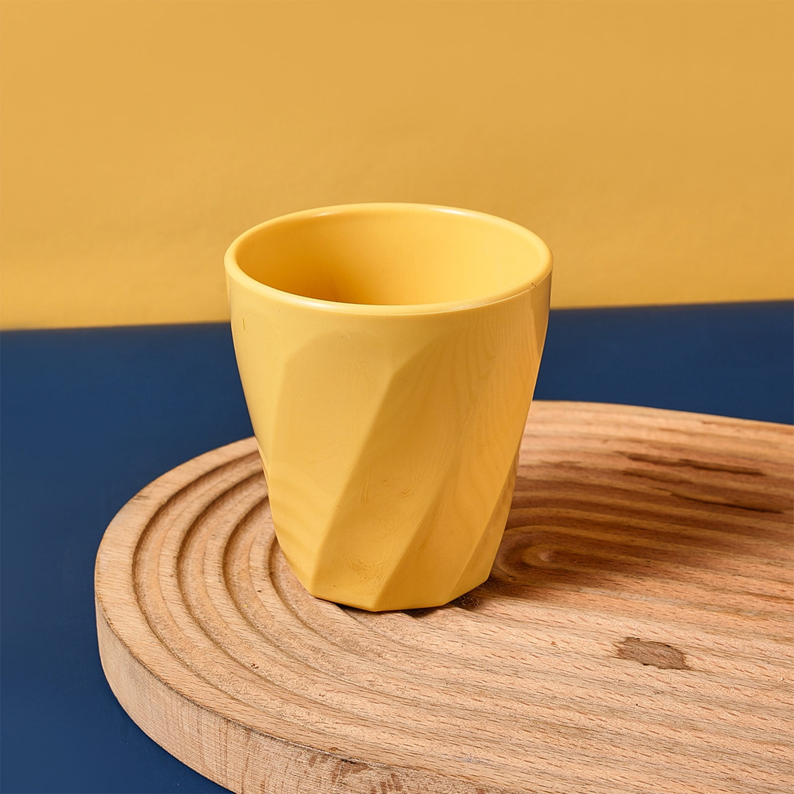 Tyidzon Unbreakable Plastic Cups Reusable Multi-Purpose Plastic Cups, Drinking Cup for Kitchen, Bpa-Free, Dishwasher and Microwave Safe Yellow - Image 3
