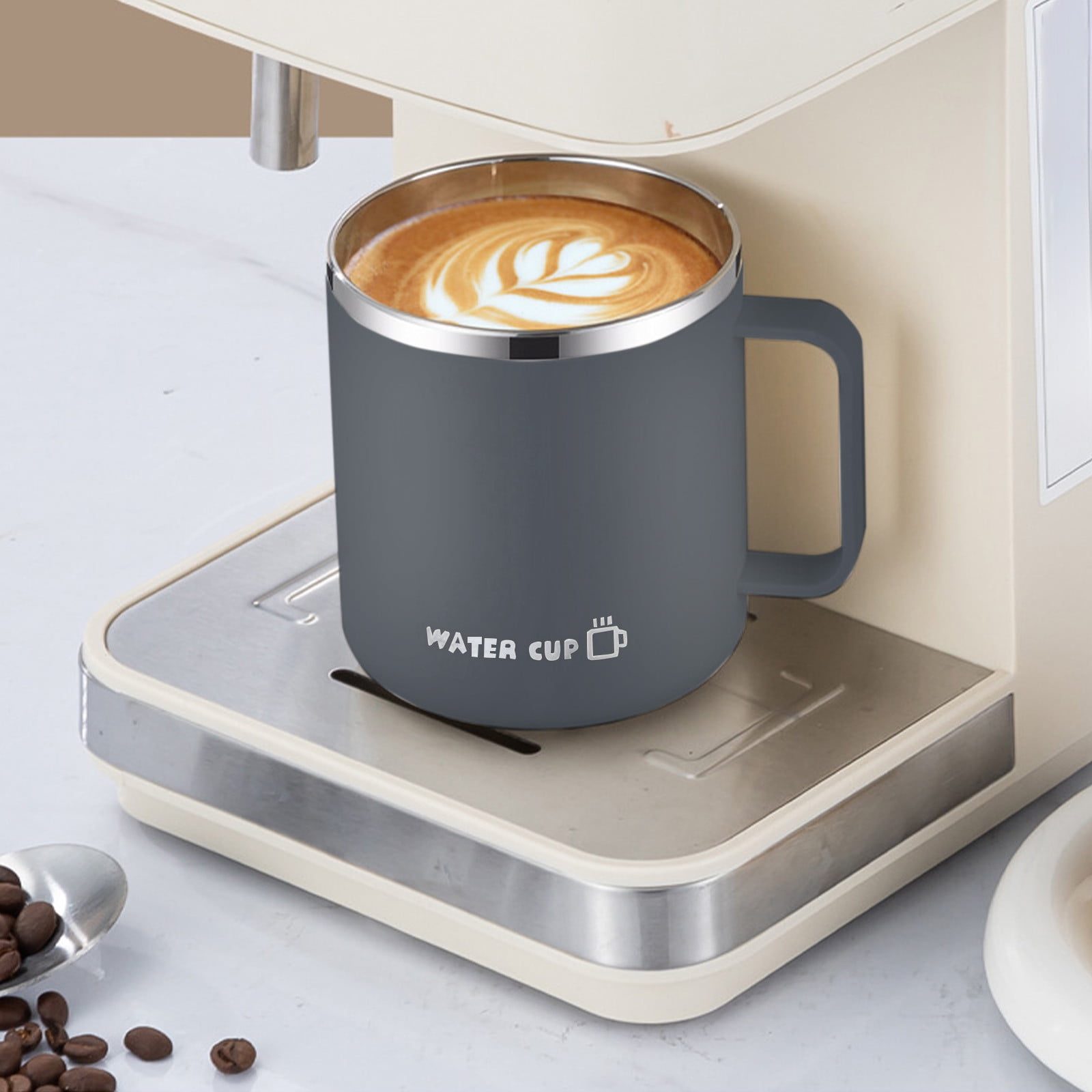 Insulated Coffee Mug with Handle & Lid - 17oz Stainless Steel Travel Tumbler, Double Wall Vacuum (Black) by PALIFEUR 06_【Enhanced Insulation】 Heat-Resistant Handle Coffee Mug - Image 2