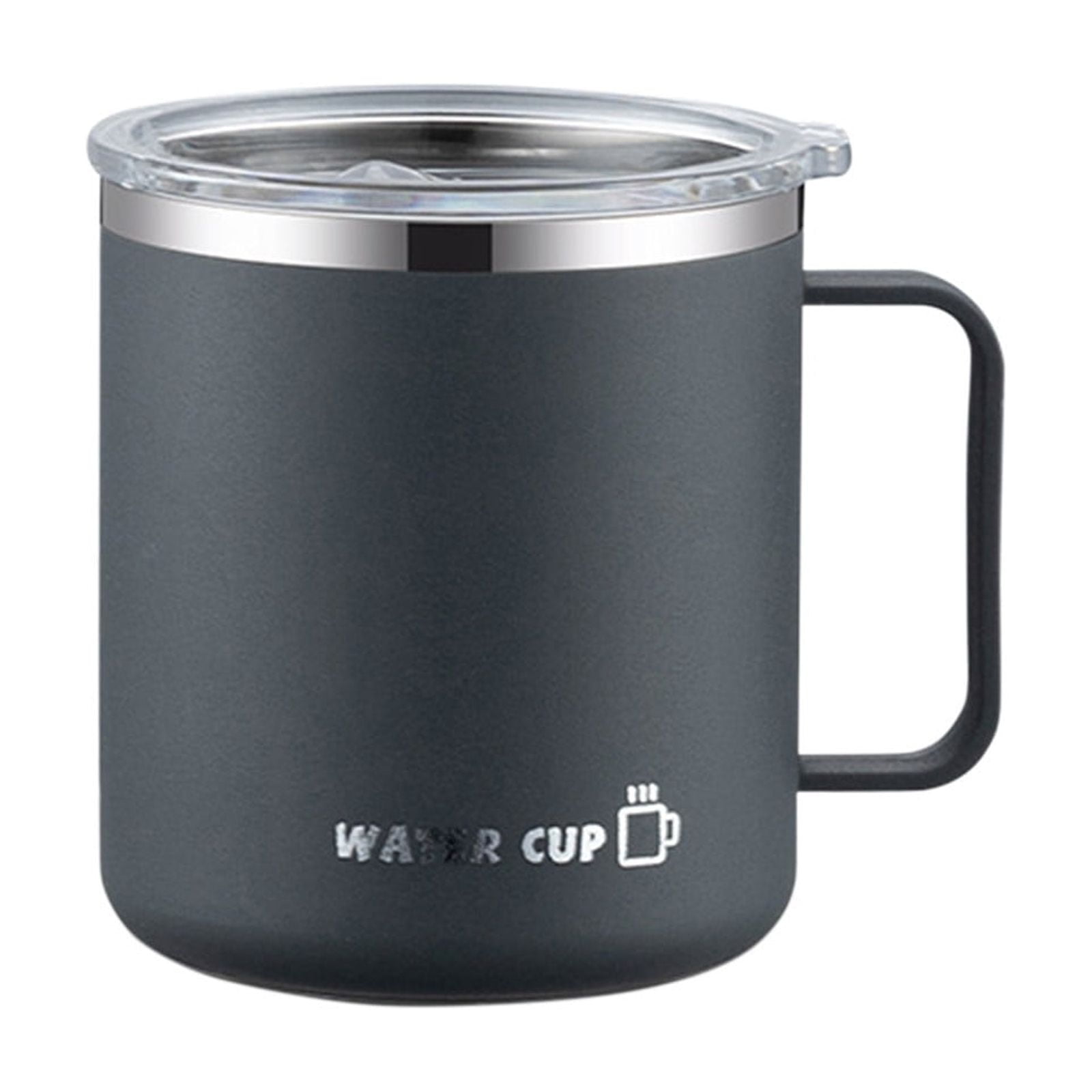 Insulated Coffee Mug with Handle & Lid - 17oz Stainless Steel Travel Tumbler, Double Wall Vacuum (Black) by PALIFEUR 06_【Enhanced Insulation】 Heat-Resistant Handle Coffee Mug - Image 3