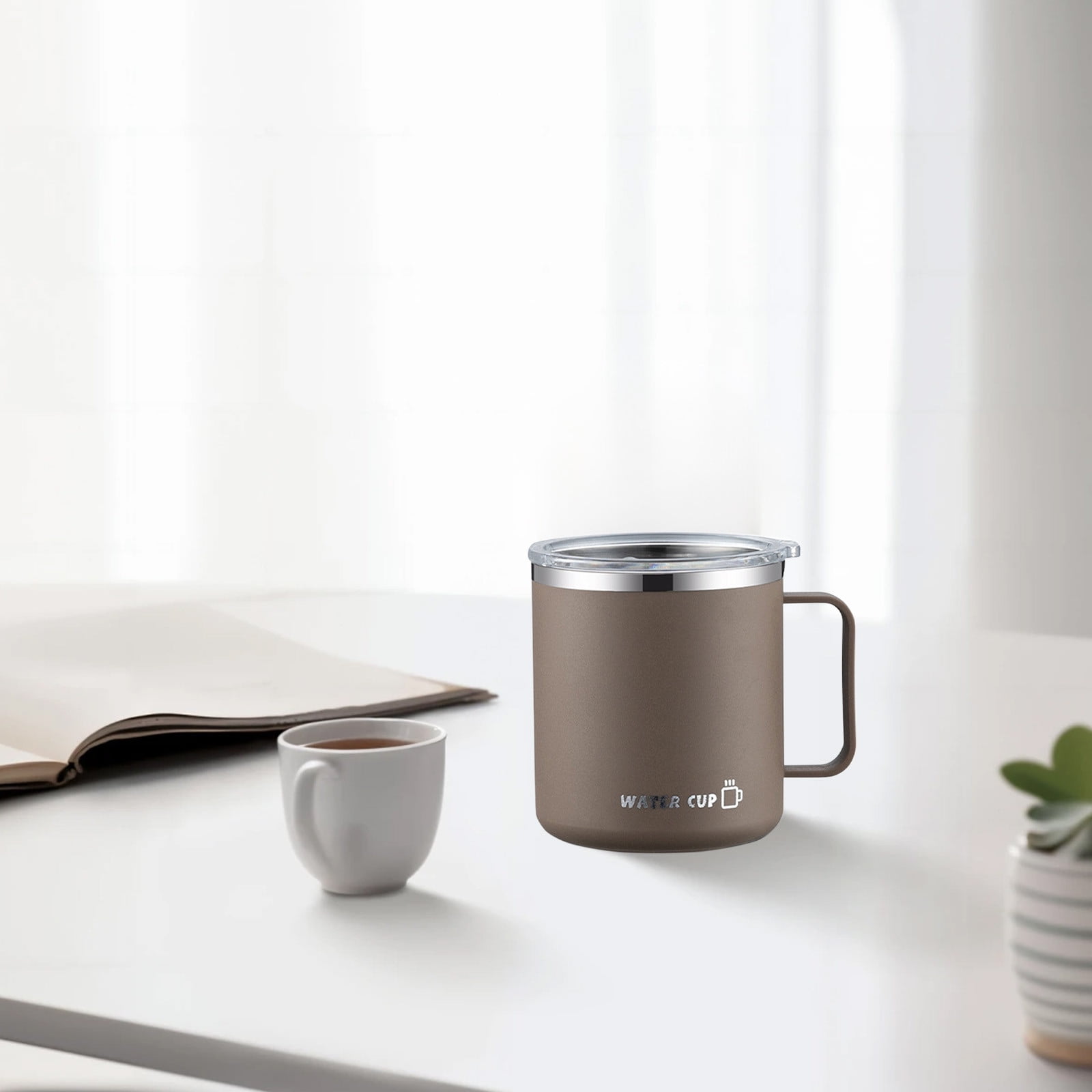 Insulated Coffee Mug with Handle & Lid - 17oz Stainless Steel Travel Tumbler, Double Wall Vacuum (Black) by PALIFEUR 07_【Extended保温】 24-Hour Temperature Retention Coffee Cup - Image 7