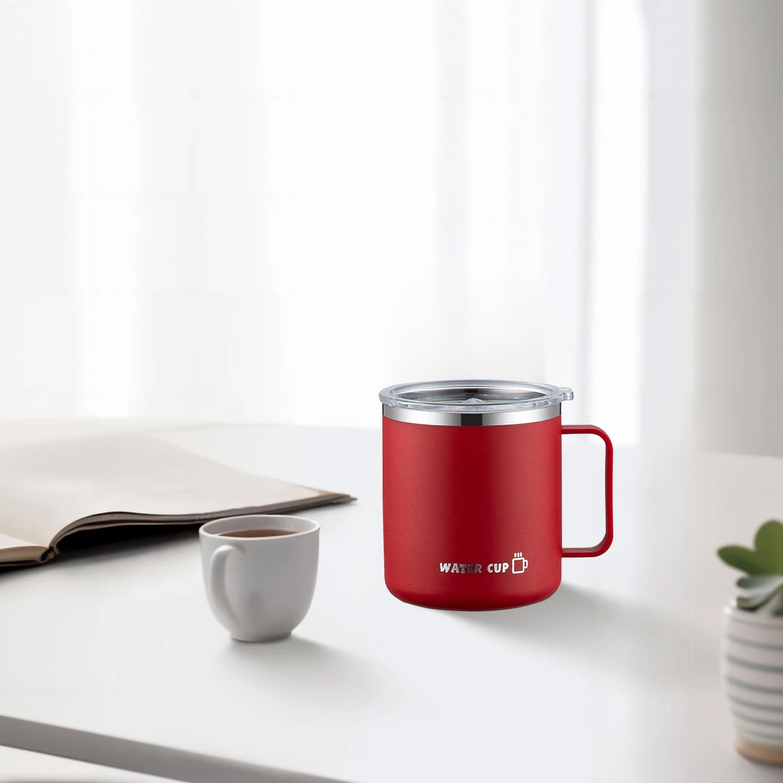 Insulated Coffee Mug with Handle & Lid - 17oz Stainless Steel Travel Tumbler, Double Wall Vacuum (Black) by PALIFEUR 08_【Leak-Proof Upgrade】 360° Spill-Proof Sealed Coffee Mug - Image 7